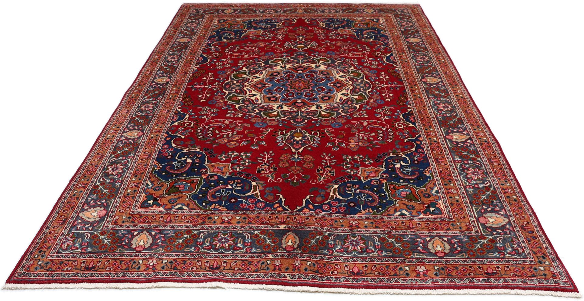 Handgeknüpfter Mashhad Perserteppich 195 × 295 cm