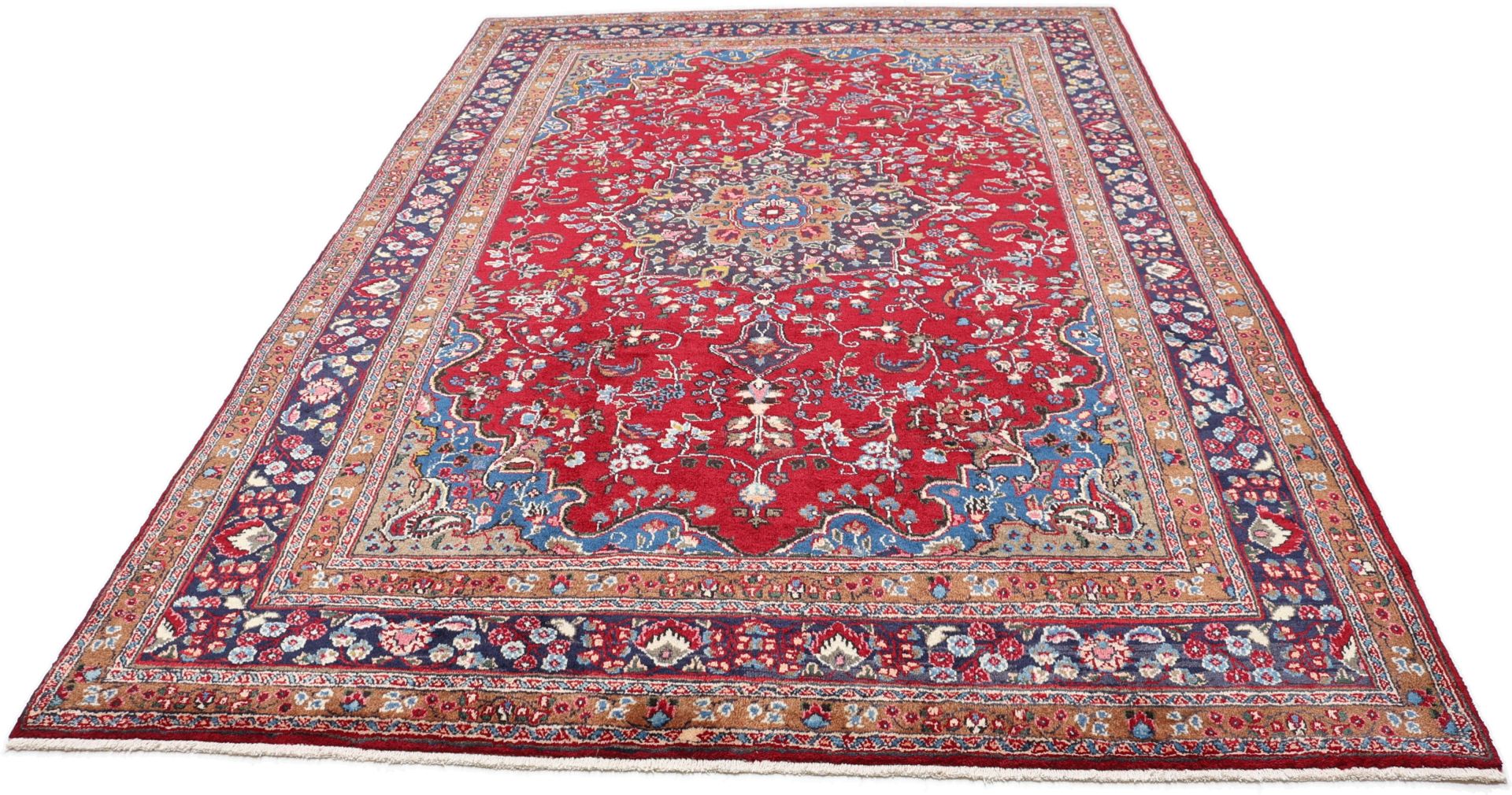 Handgeknüpfter Mashhad Perserteppich 202 × 297 cm