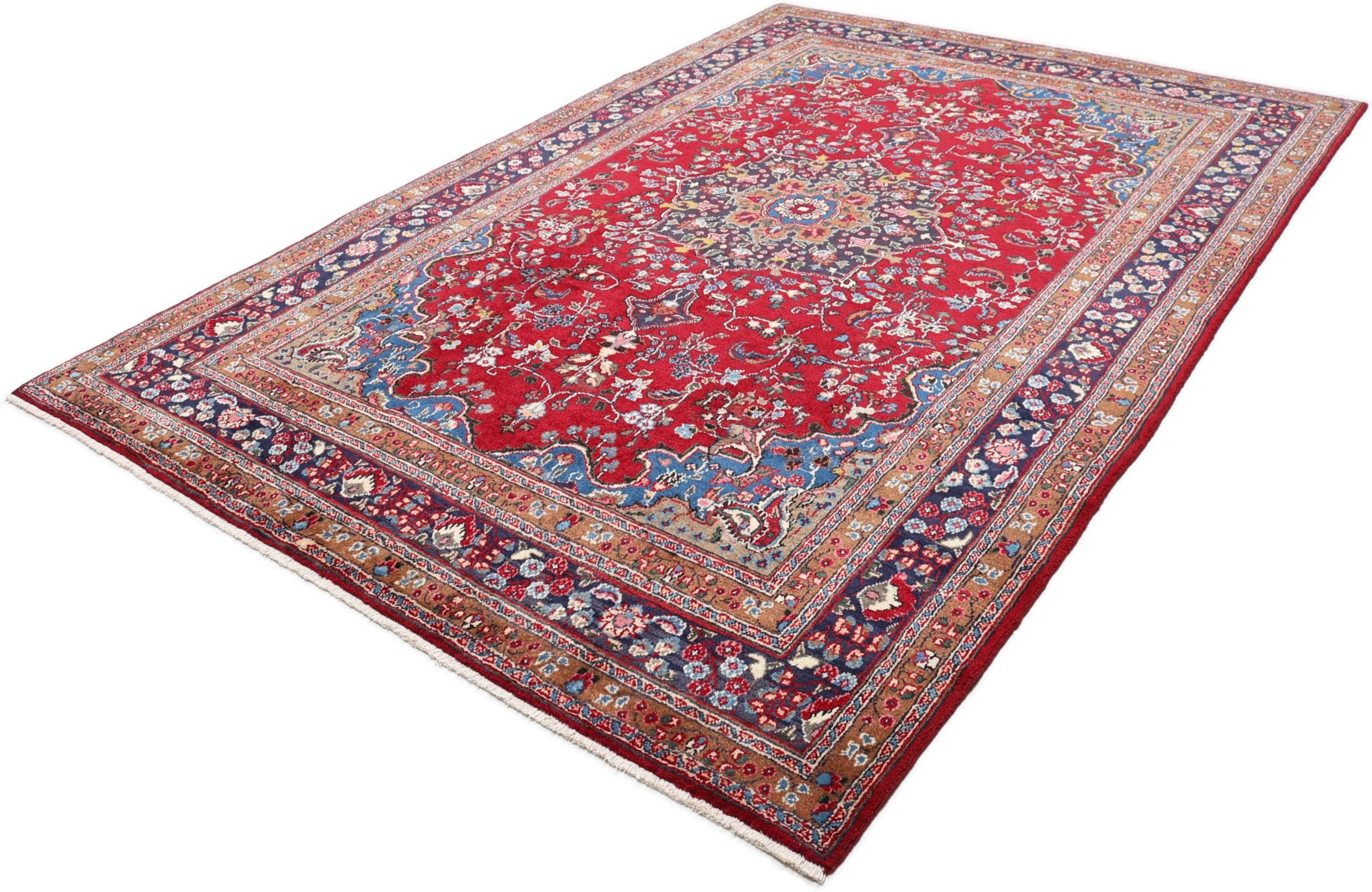 Handgeknüpfter Mashhad Perserteppich 202 × 297 cm