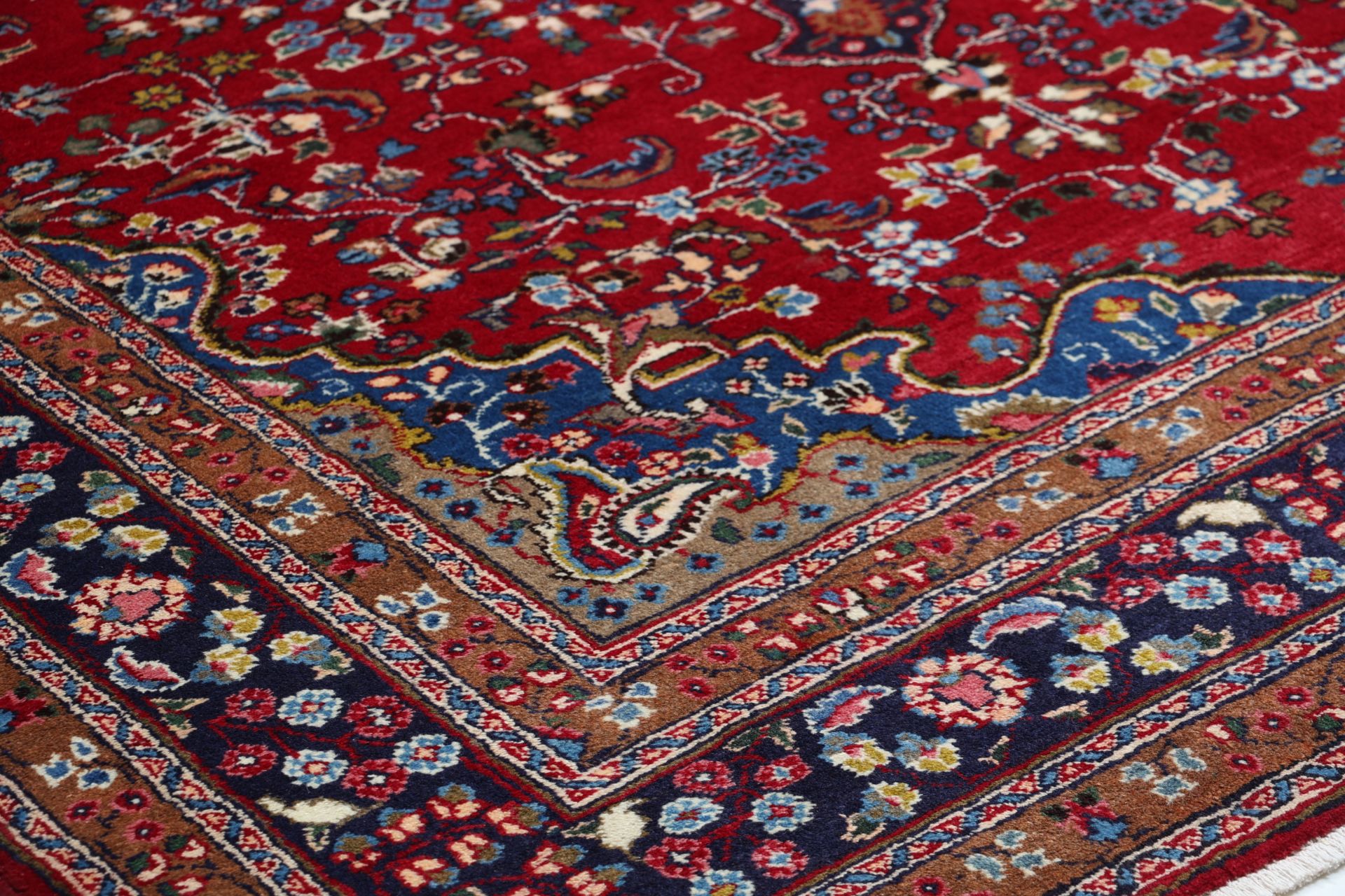 Handgeknüpfter Mashhad Perserteppich 202 × 297 cm