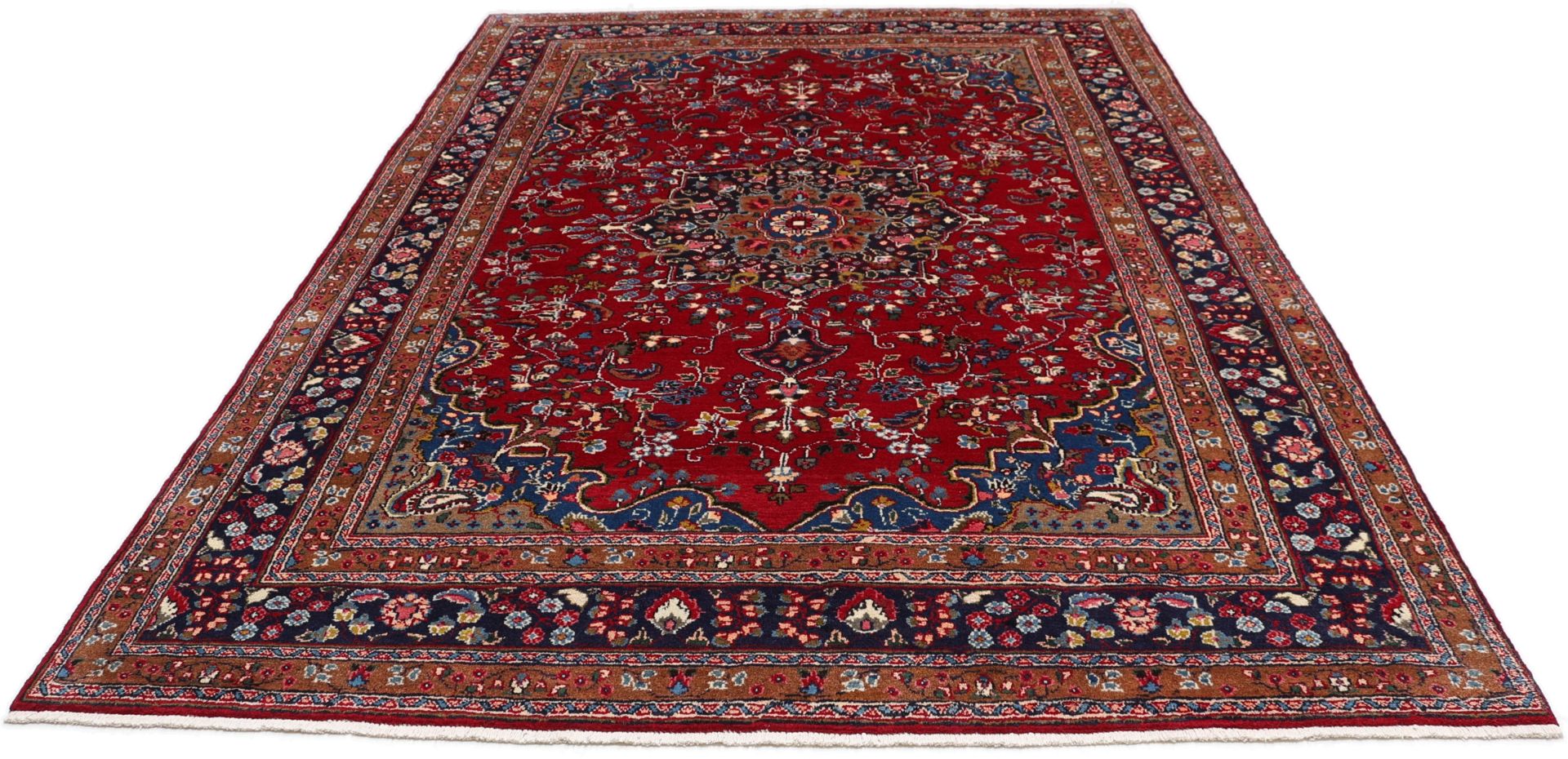 Handgeknüpfter Mashhad Perserteppich 202 × 297 cm