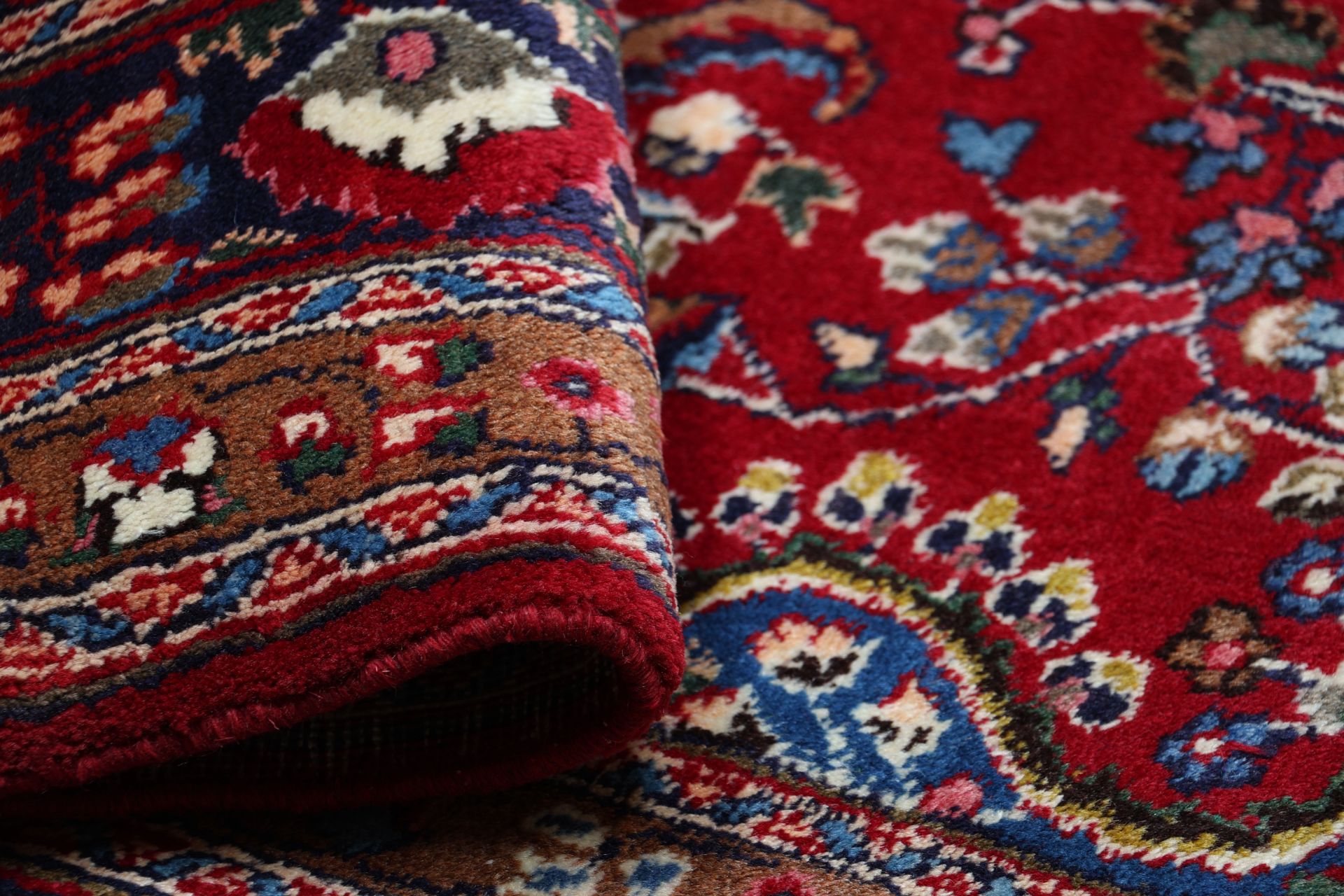 Handgeknüpfter Mashhad Perserteppich 202 × 297 cm