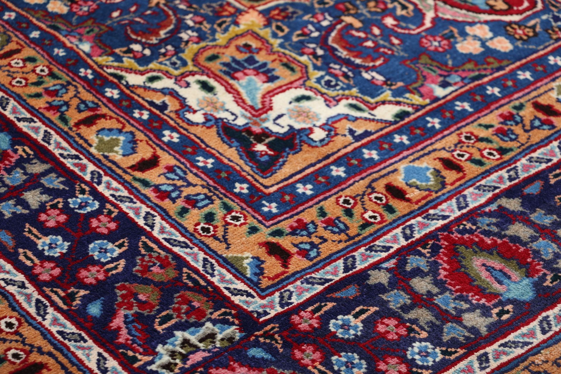 Handgeknüpfter Mashhad Perserteppich, 197 × 300 cm, Wolle