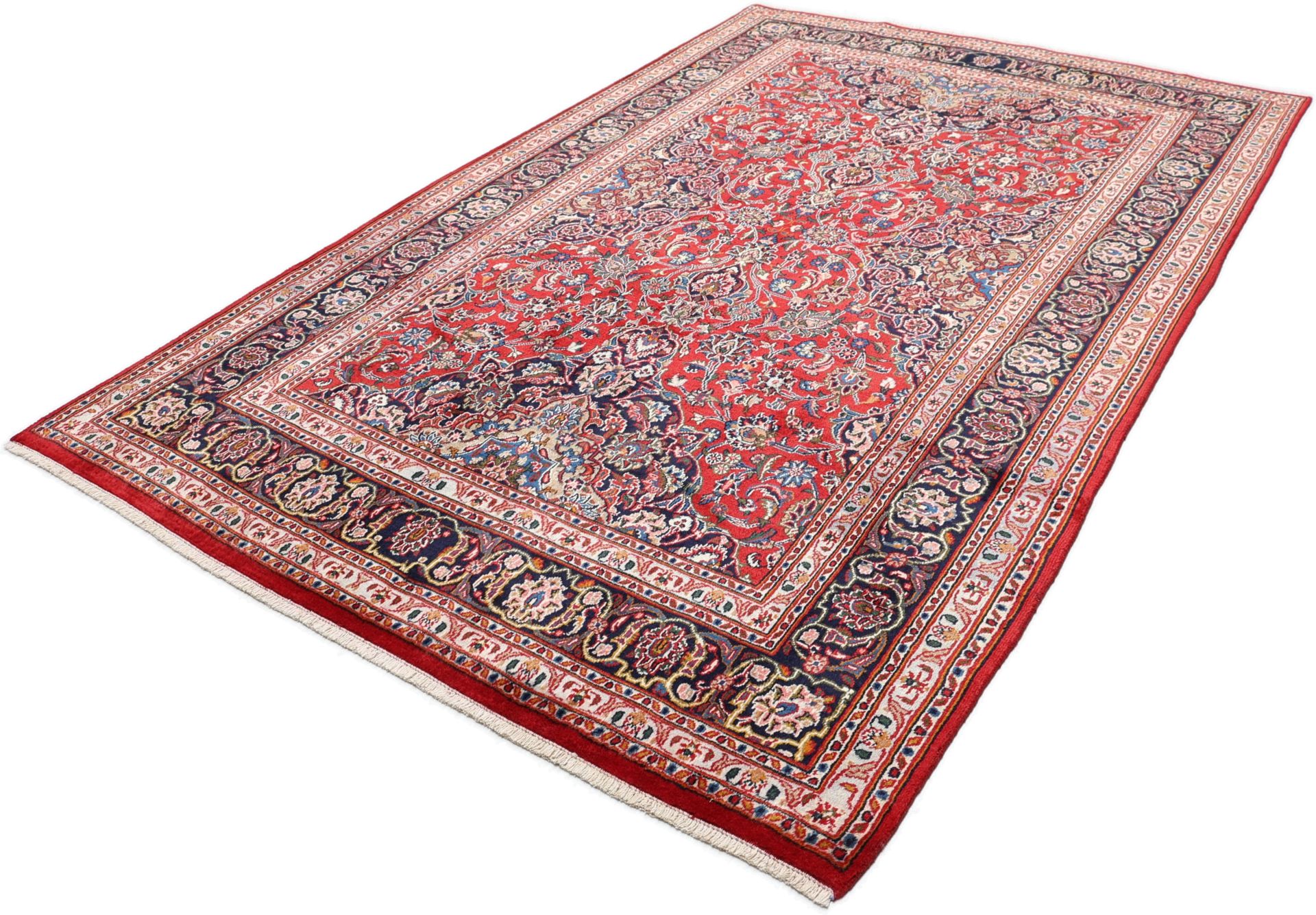 Handgeknüpfter Mashhad Perserteppich, 188 × 295 cm, Wolle
