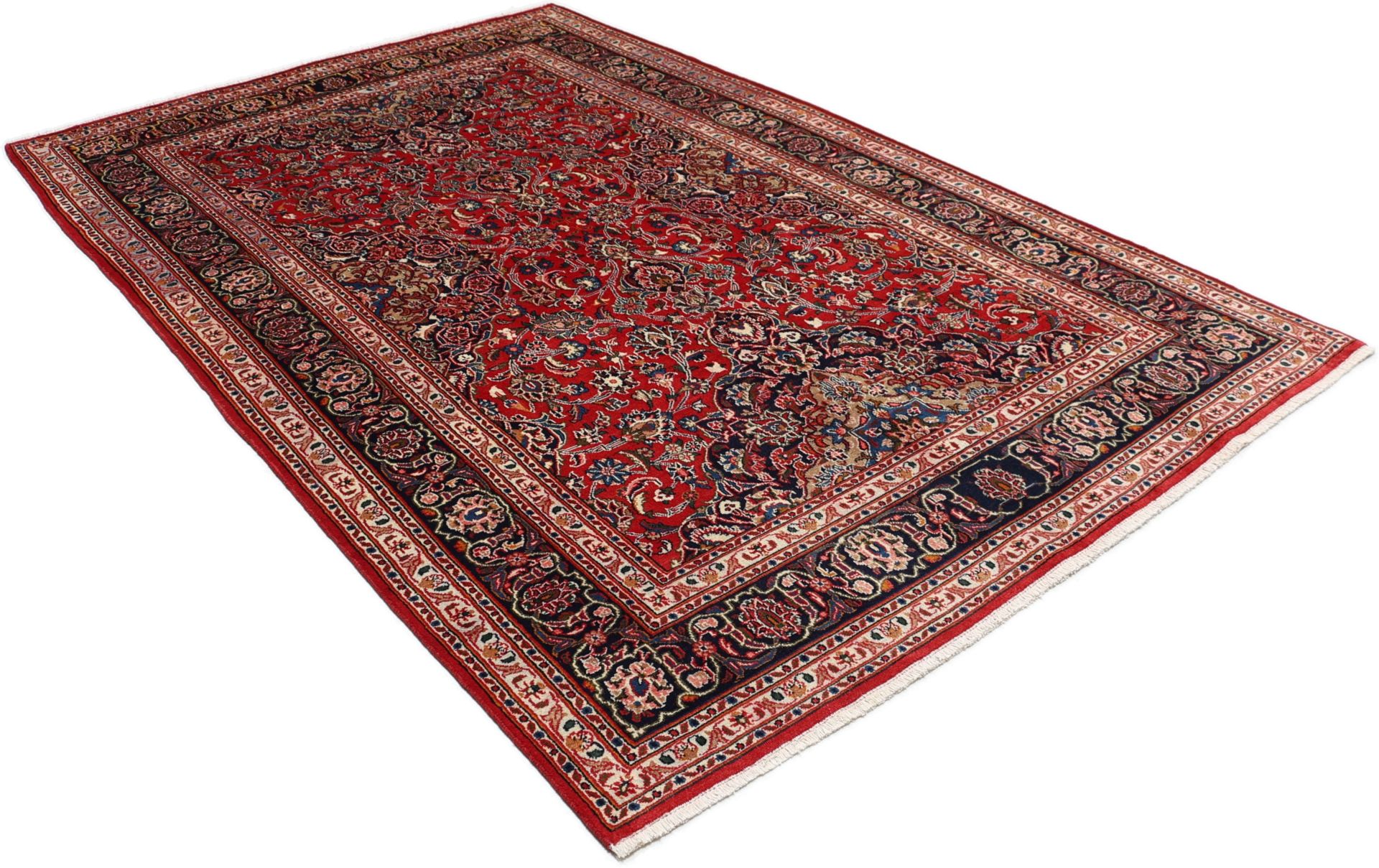 Handgeknüpfter Mashhad Perserteppich, 188 × 295 cm, Wolle