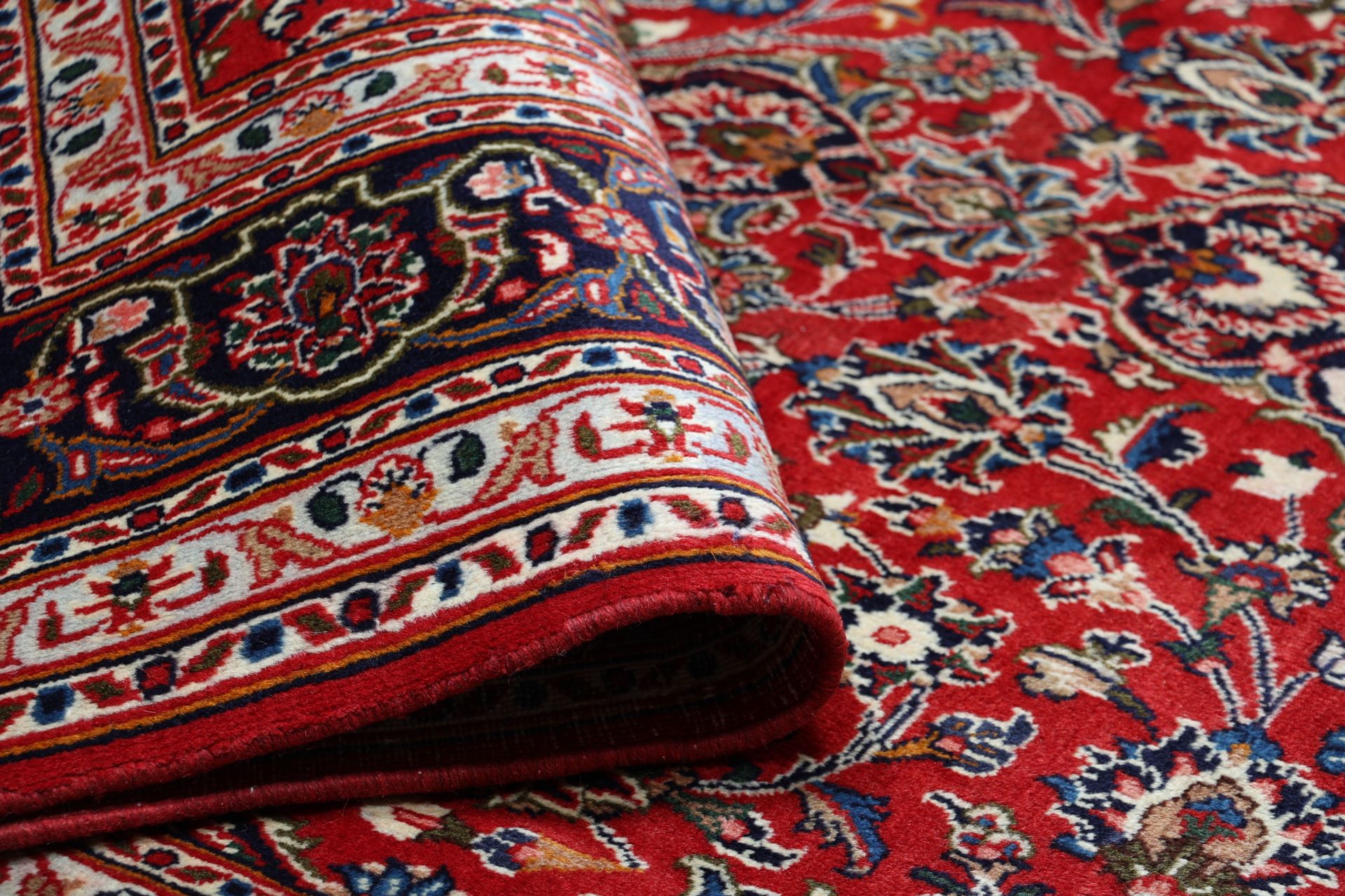 Handgeknüpfter Mashhad Perserteppich, 188 × 295 cm, Wolle