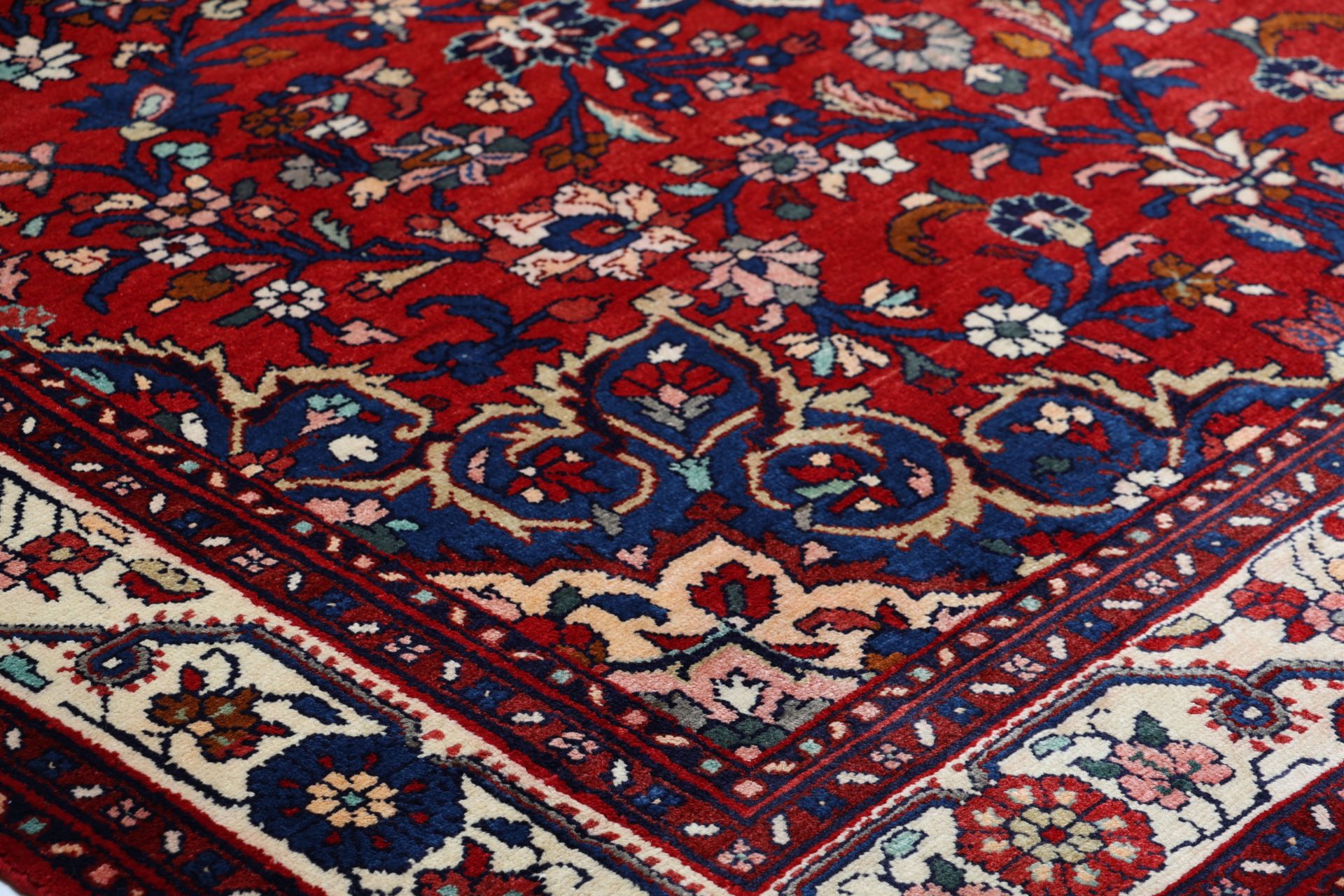 Handgeknüpfter Hamadan Perserteppich, 216 × 335 cm, Wolle