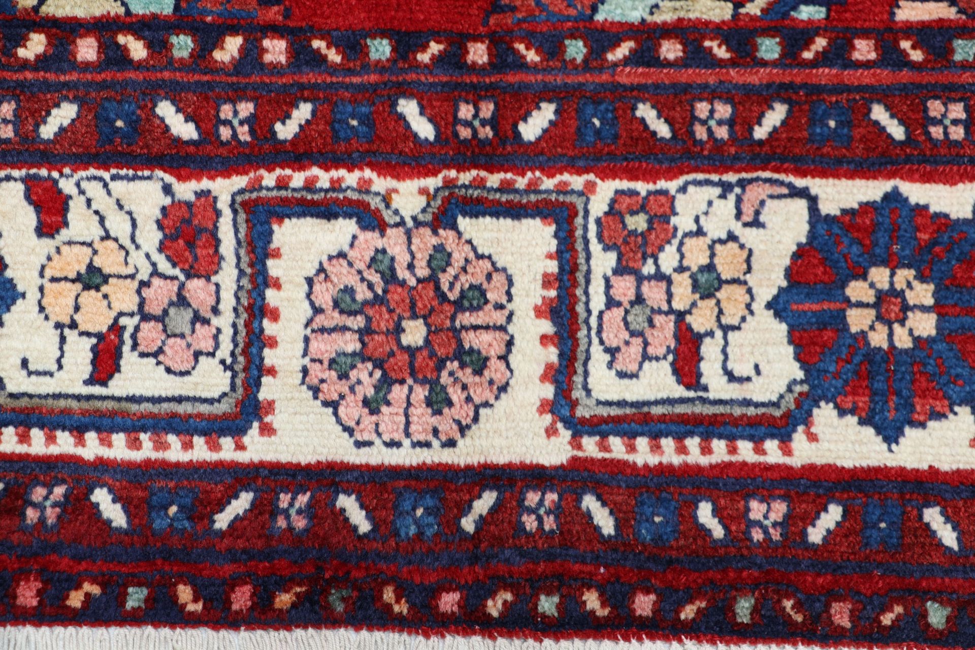 Handgeknüpfter Hamadan Perserteppich, 216 × 335 cm, Wolle