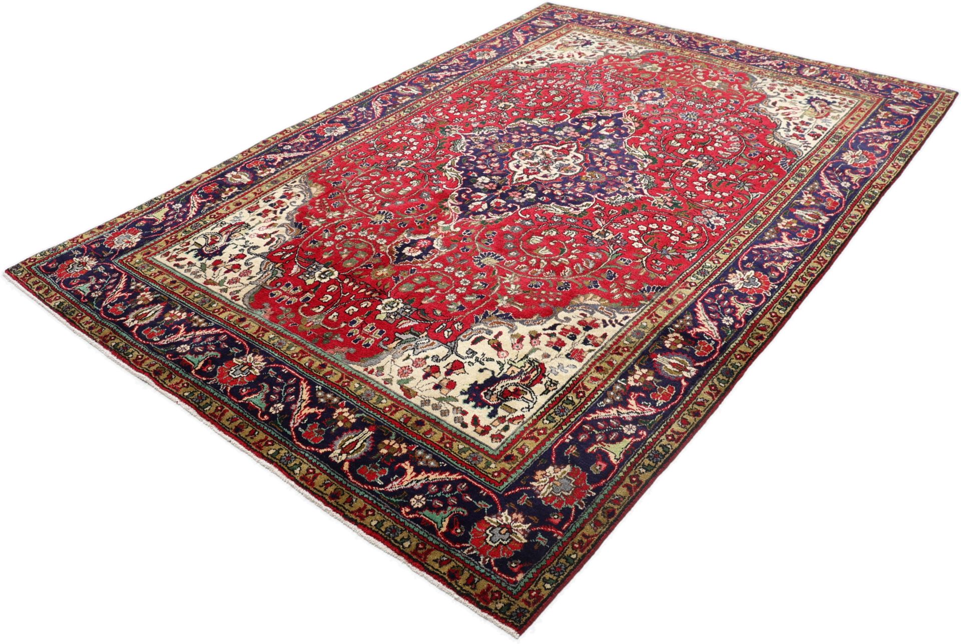 Täbriz Perserteppich 204 × 305 cm aus Wolle, handgeknüpft