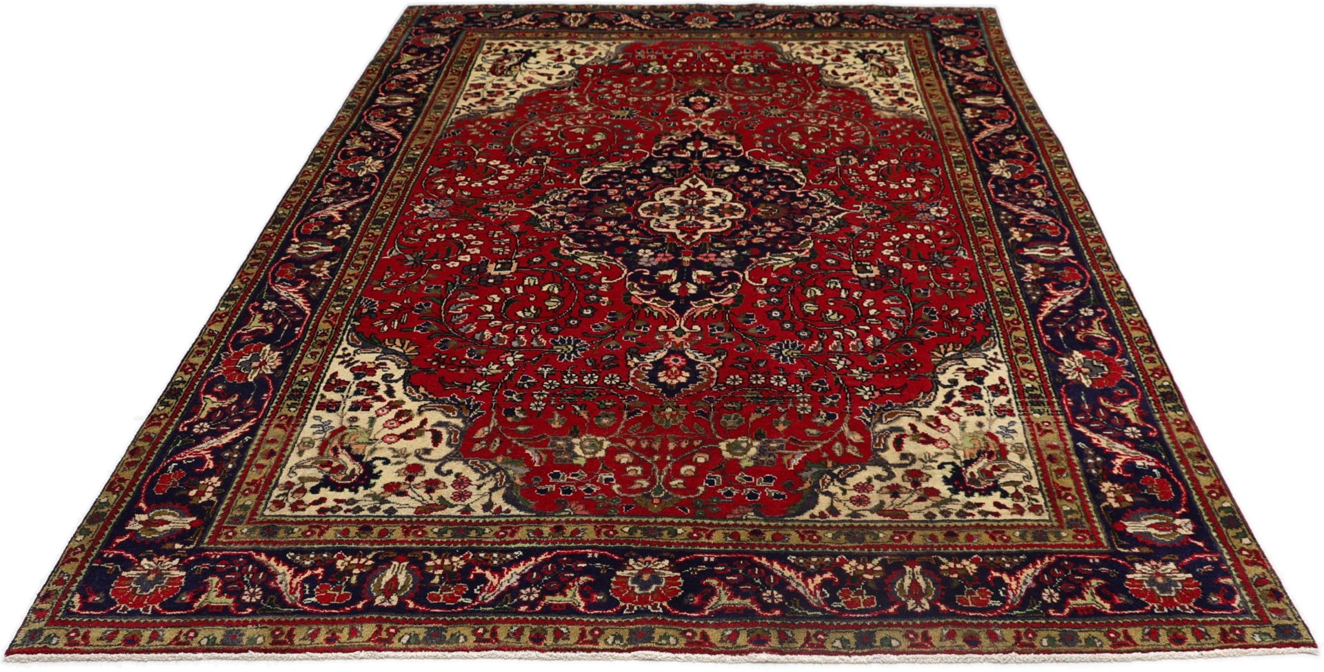 Täbriz Perserteppich 204 × 305 cm aus Wolle, handgeknüpft