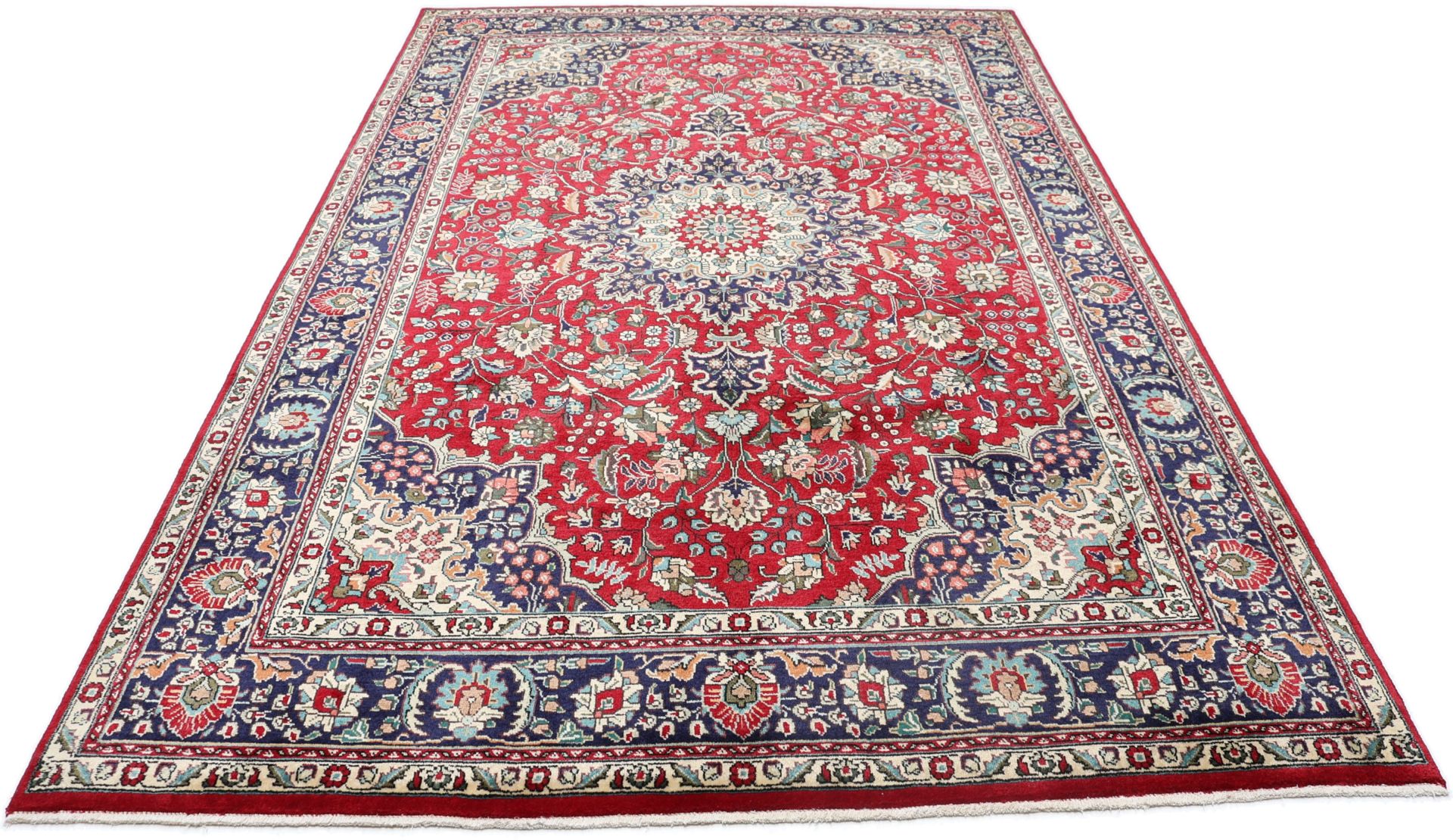 Täbriz Perserteppich 194 × 305 cm aus Wolle, handgeknüpft