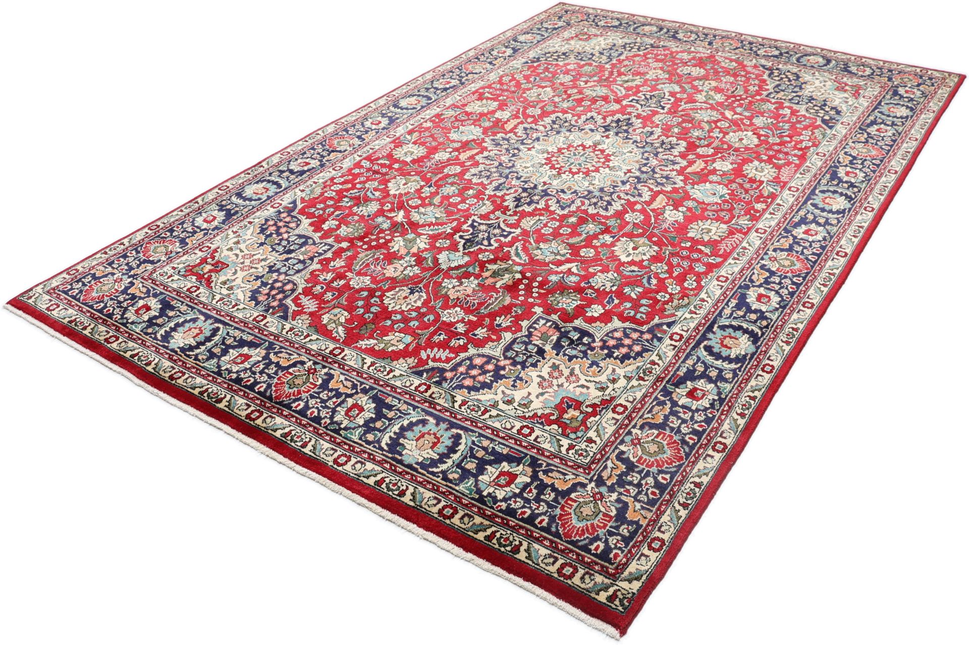 Täbriz Perserteppich 194 × 305 cm aus Wolle, handgeknüpft