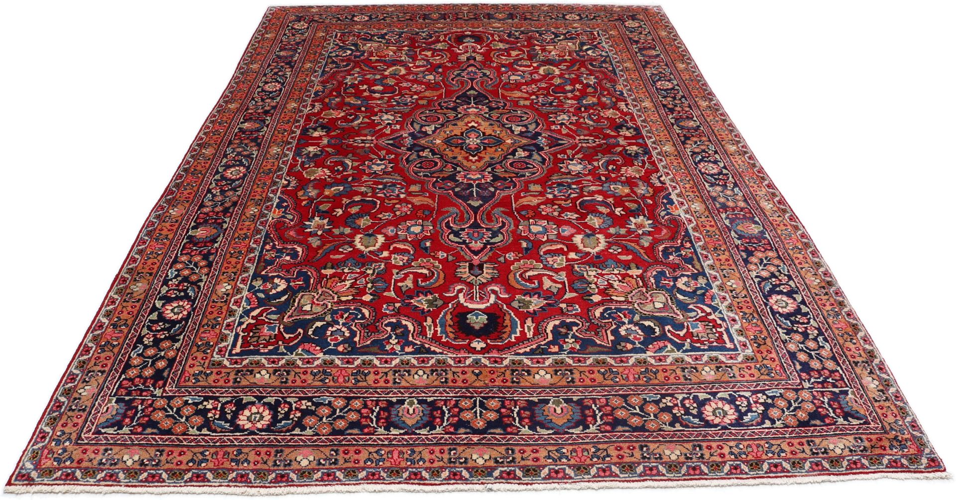 Mashhad Perserteppich 200 × 293 cm aus Wolle, handgeknüpft