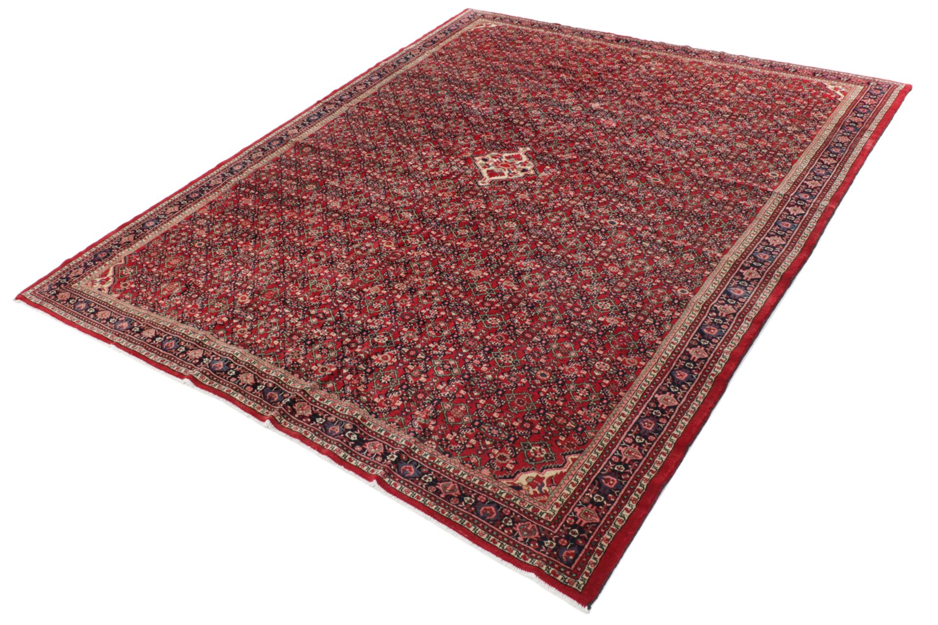 Handgeknüpfter Hamadan Perserteppich, 333 × 410 cm, Wolle