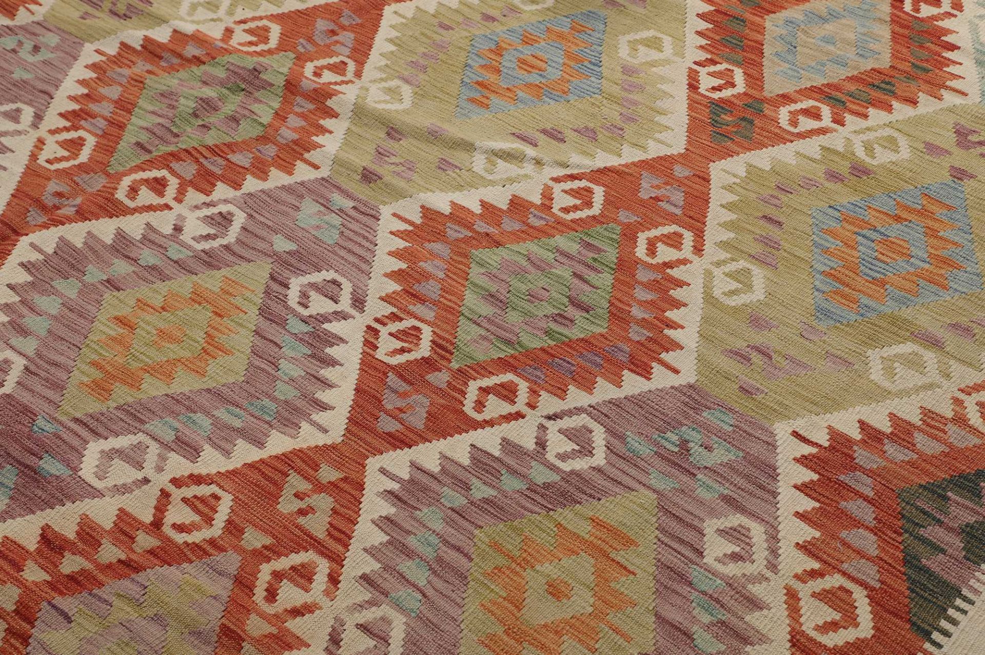 orientteppich-pakistan-411-x-586-cm-schurwolle-handgewebt-kelim-2 Kelim aus Pakistan, 411 × 586 cm