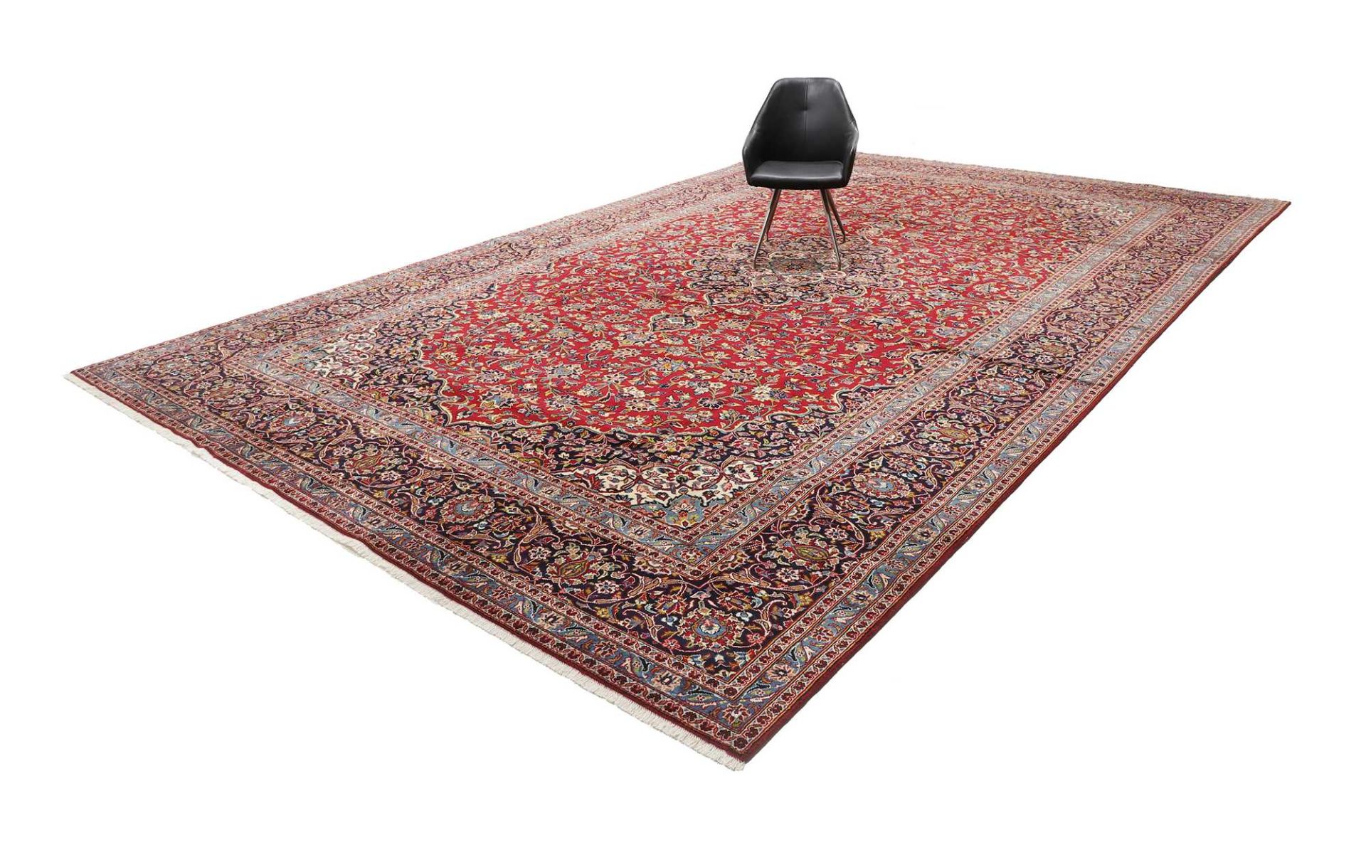 Kashan Perserteppich 361 × 557 cm aus Wolle, handgeknüpft