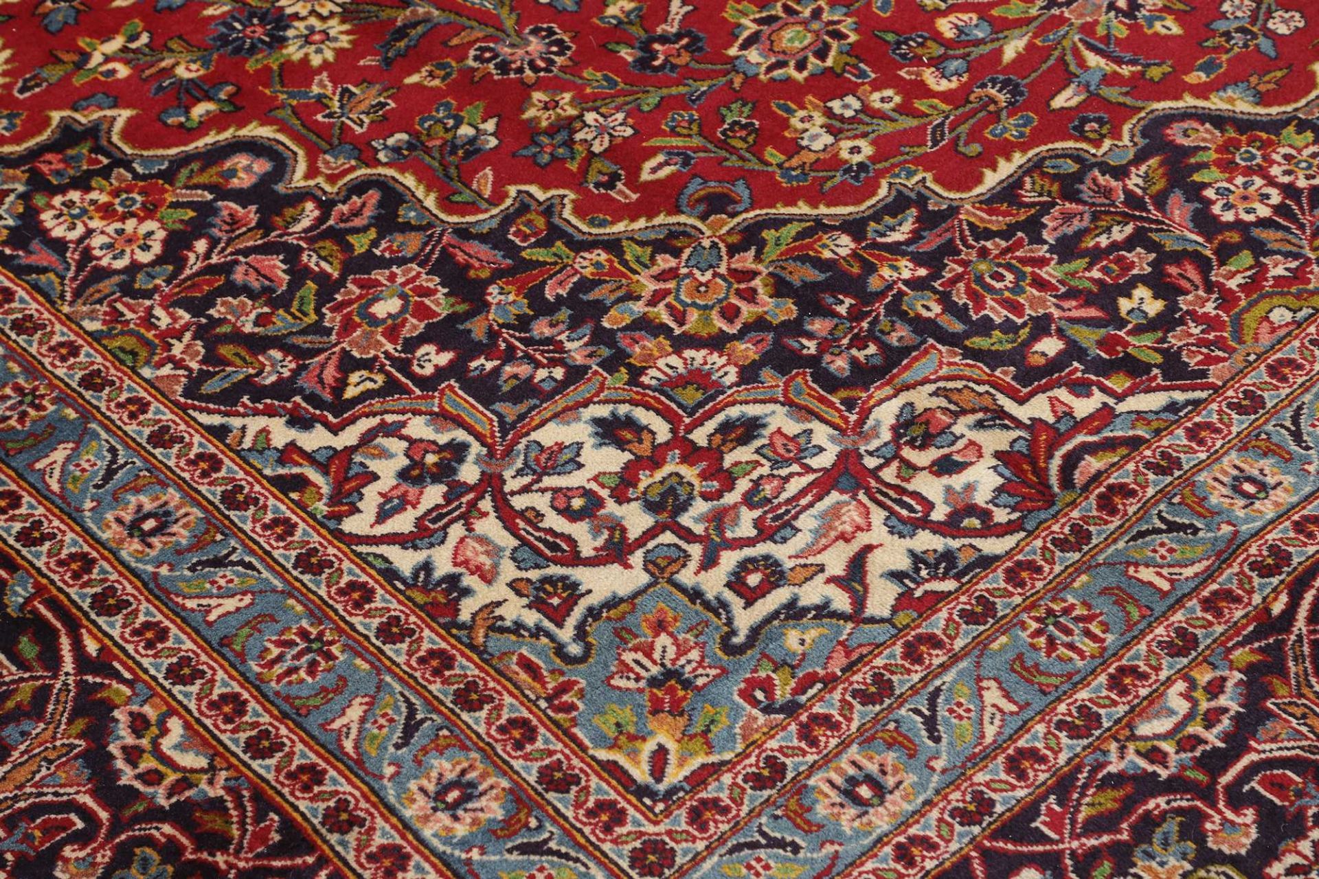 Kashan Perserteppich 361 × 557 cm aus Wolle, handgeknüpft