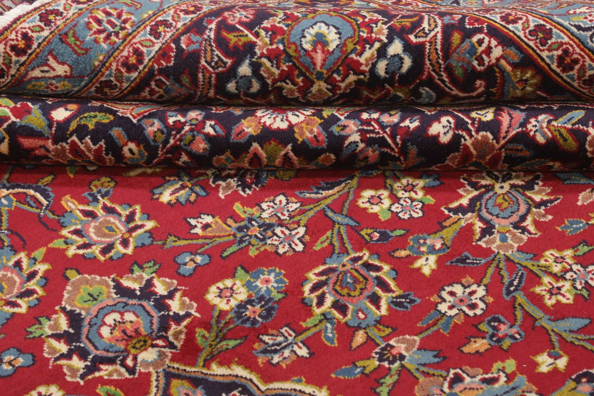 Kashan Perserteppich 361 × 557 cm aus Wolle, handgeknüpft