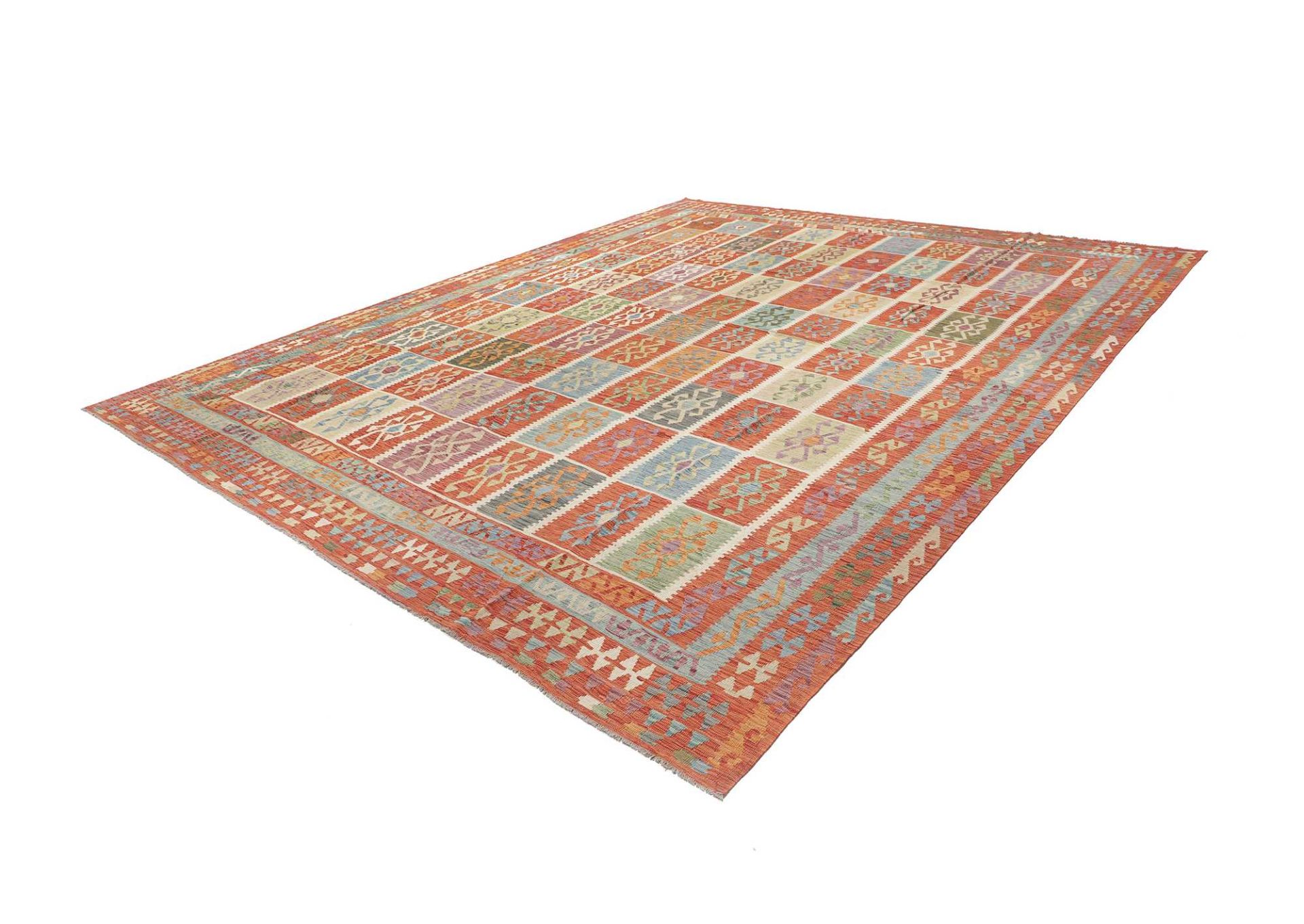 Kelim 414 × 494 cm aus Wolle, handgewebt