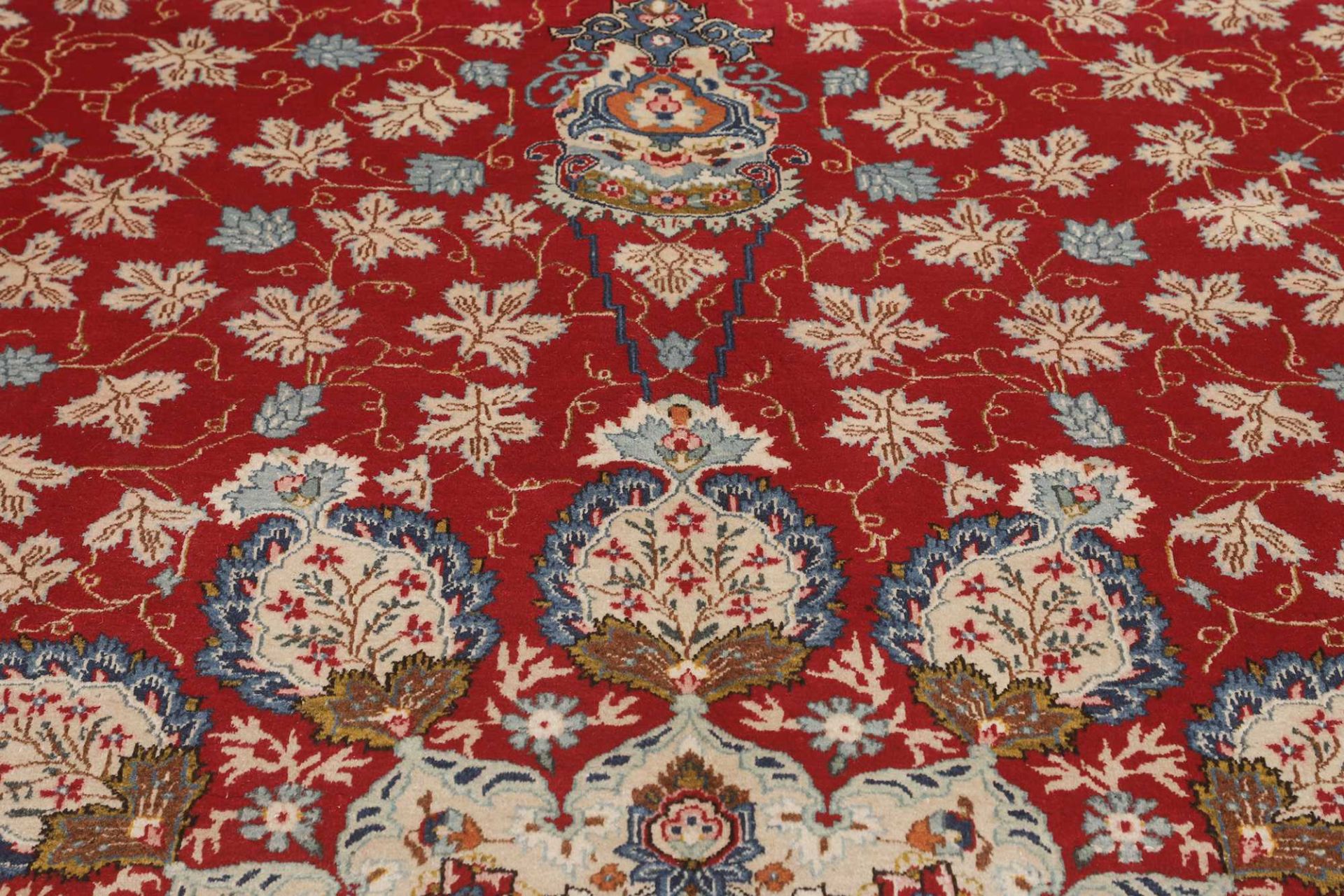 Handgeknüpfter Kashan Perserteppich, 353 × 529 cm, Wolle