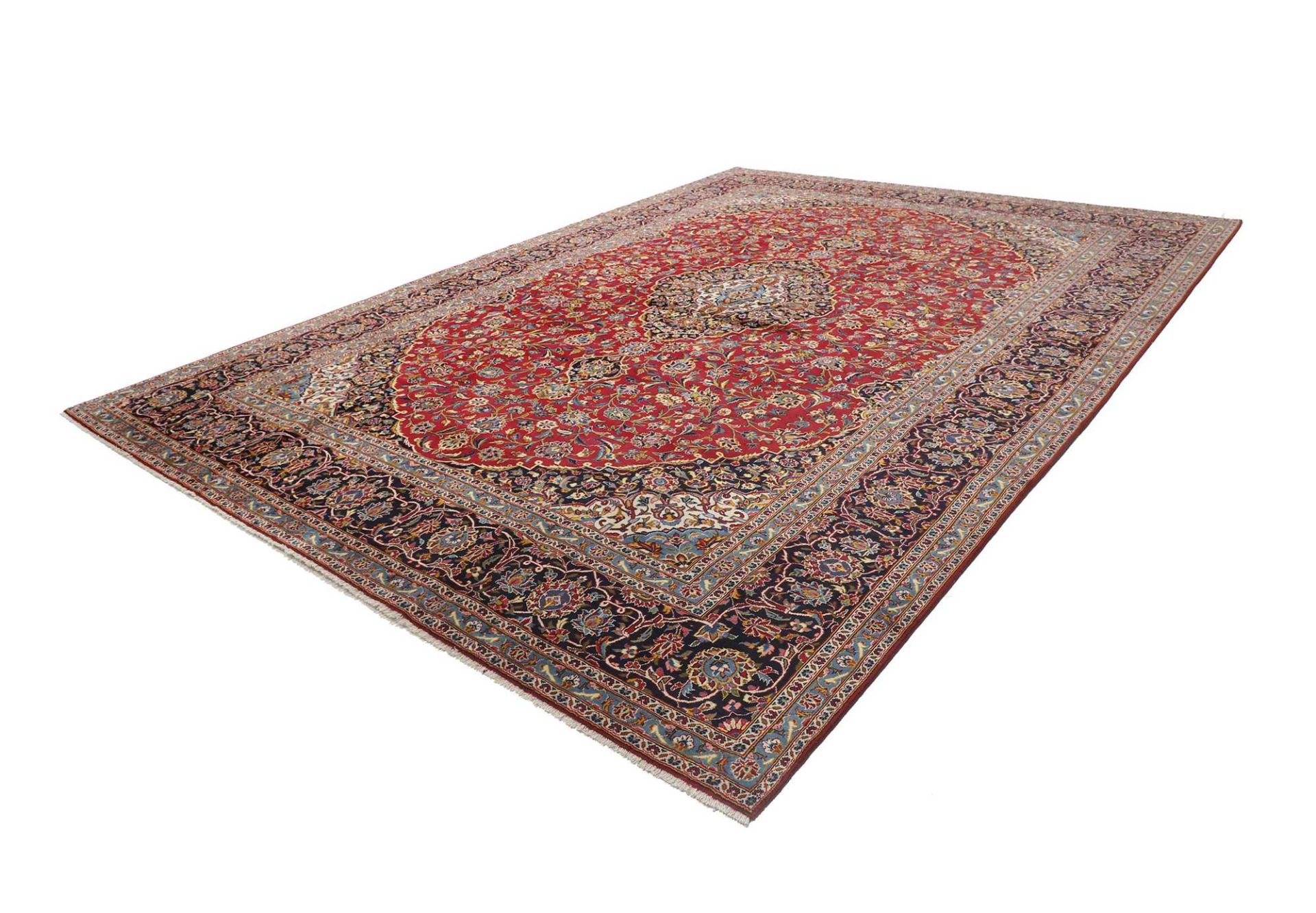 Kashan Perserteppich aus Iran, 356 × 486 cm