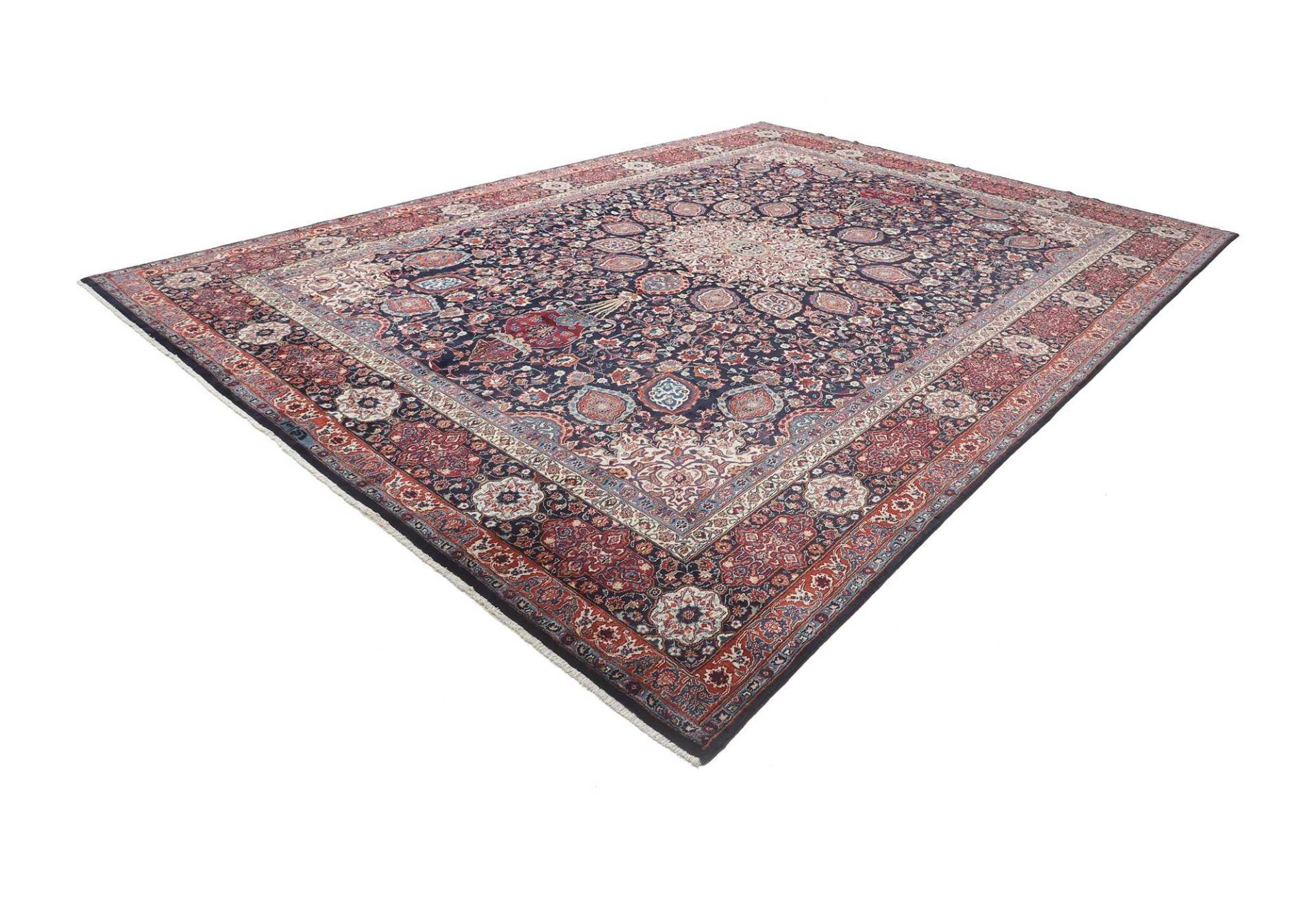 Handgeknüpfter Mashhad Perserteppich 347 × 502 cm