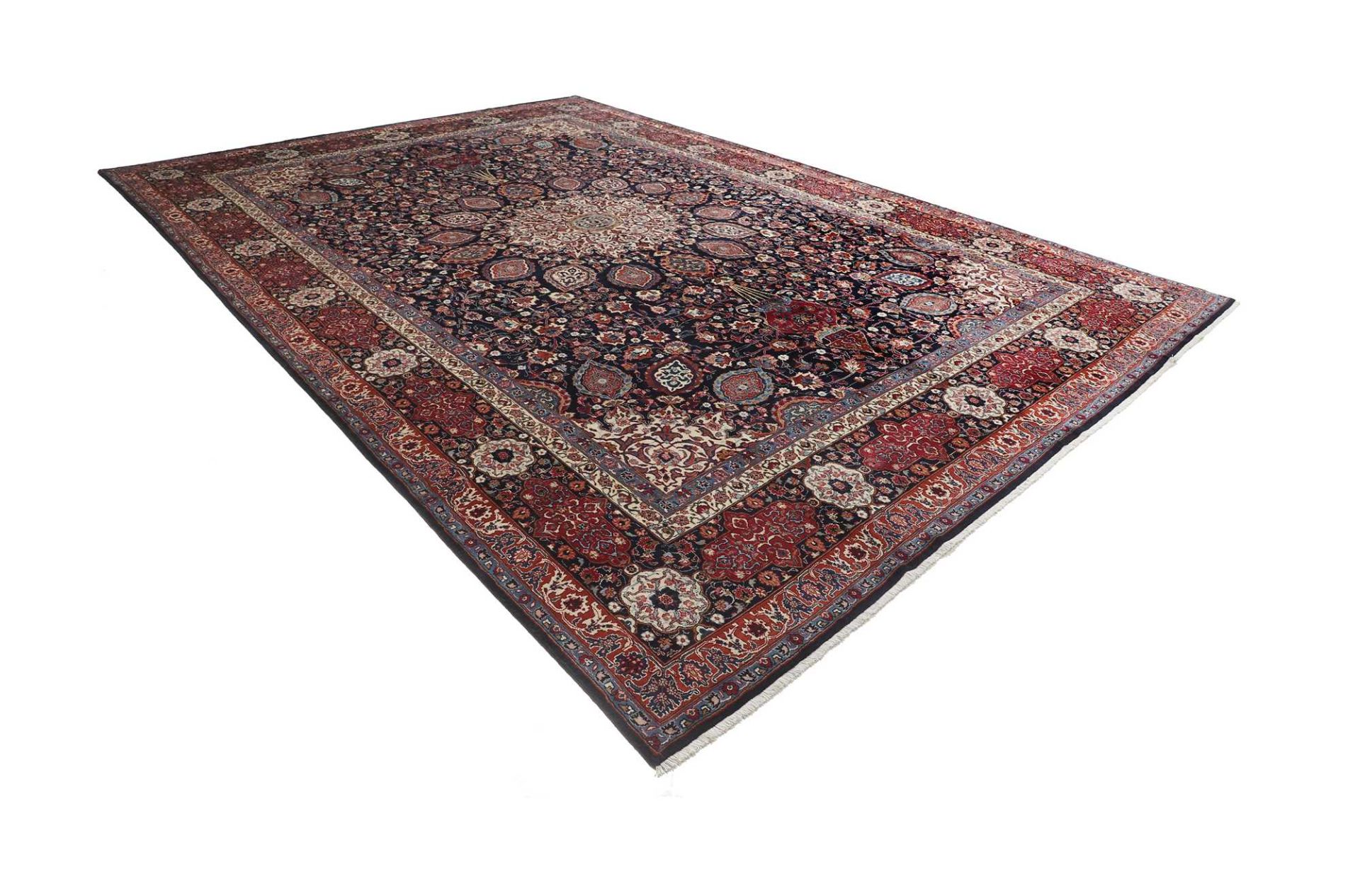 Handgeknüpfter Mashhad Perserteppich 347 × 502 cm