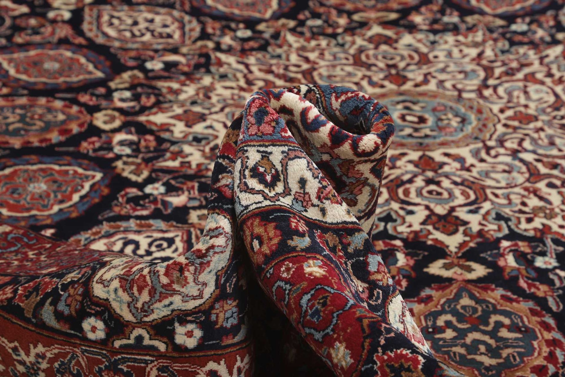 Handgeknüpfter Mashhad Perserteppich 347 × 502 cm