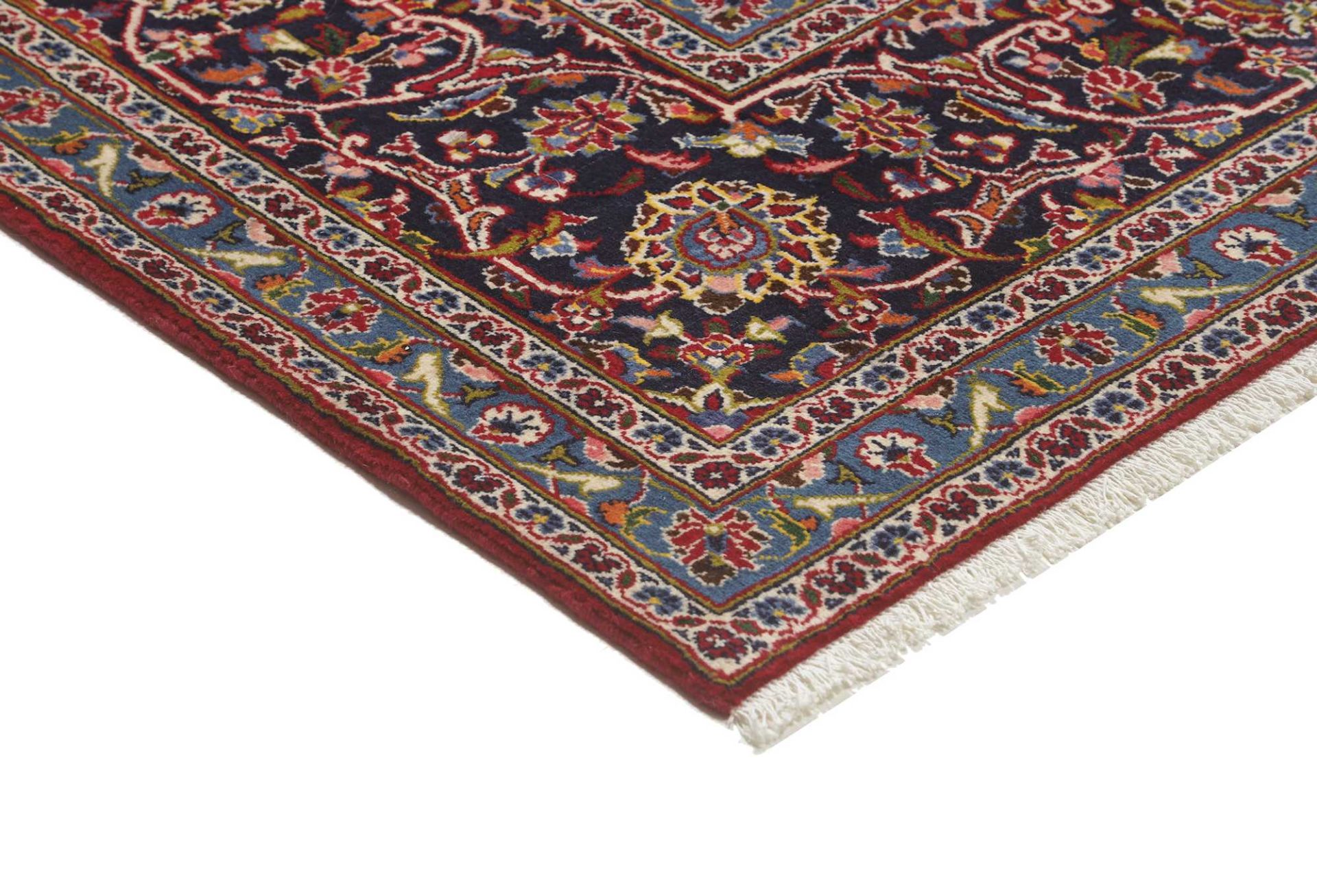 Handgeknüpfter Kashan Perserteppich 341 × 489 cm
