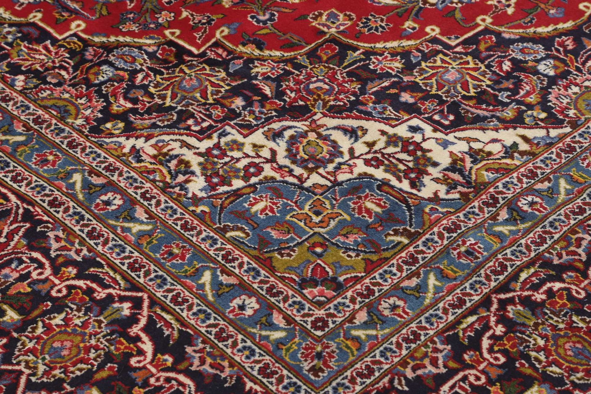 Handgeknüpfter Kashan Perserteppich 341 × 489 cm