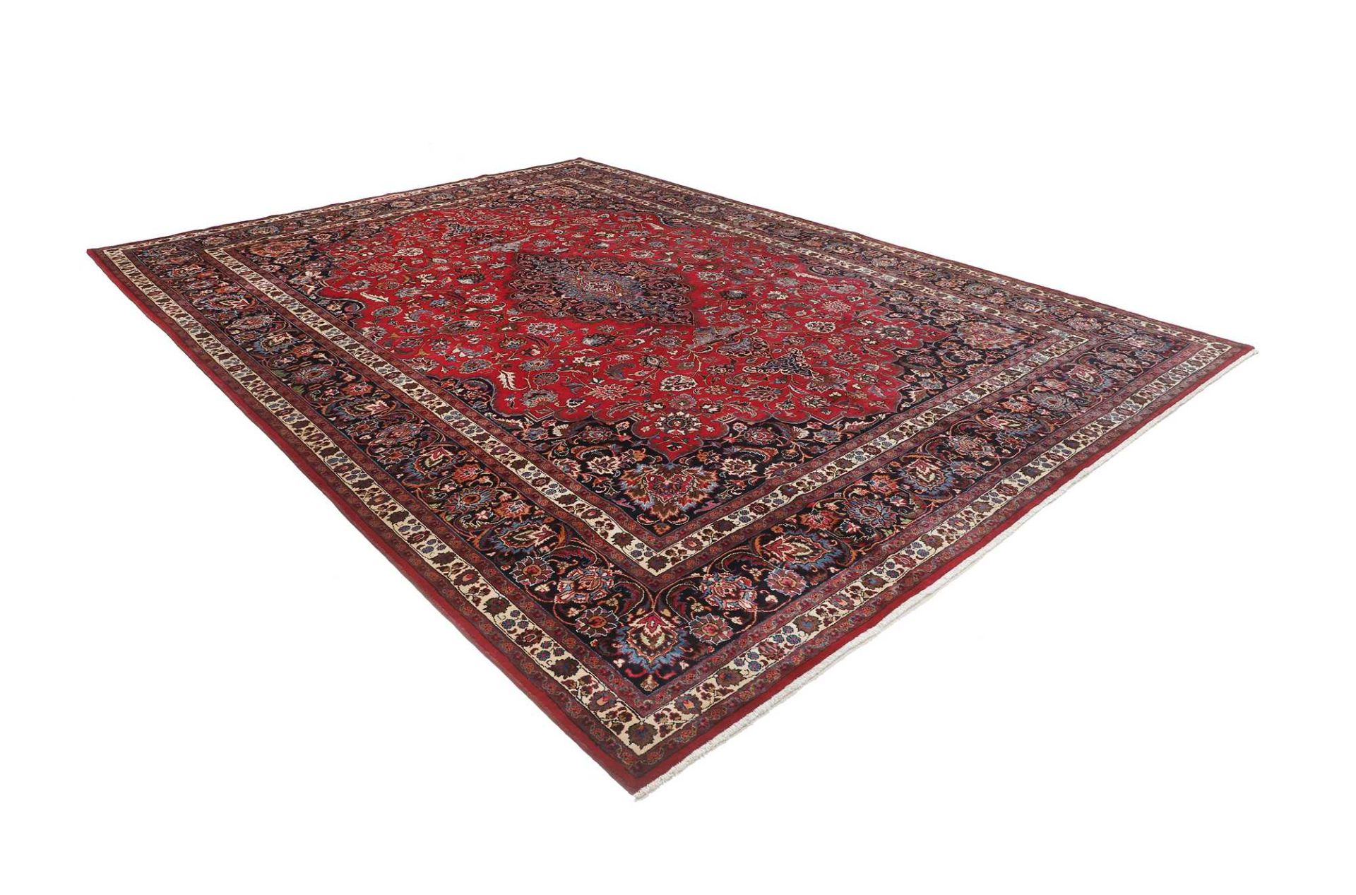 Handgeknüpfter Mashhad Perserteppich 348 × 486 cm