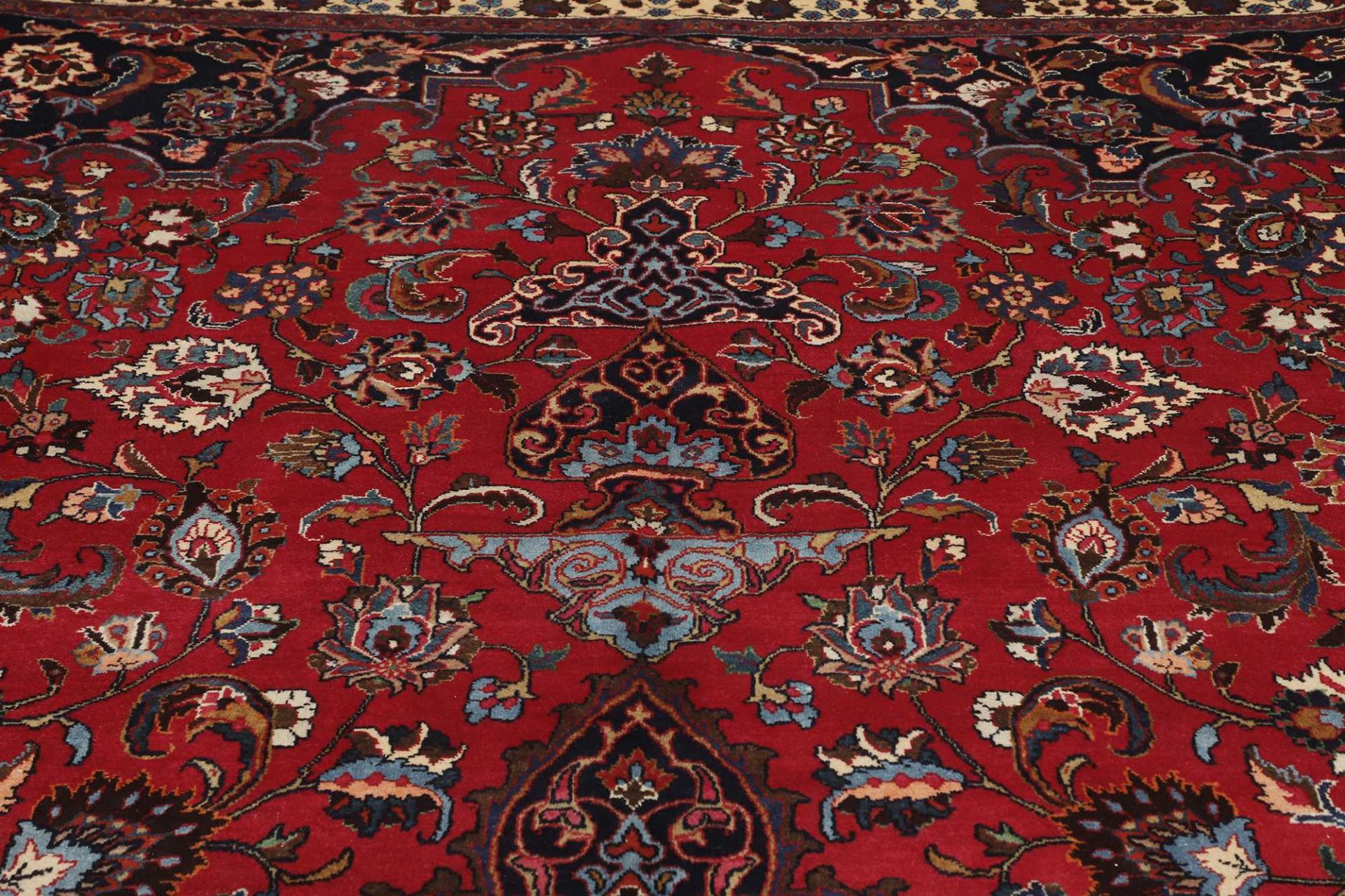 Handgeknüpfter Mashhad Perserteppich 348 × 486 cm