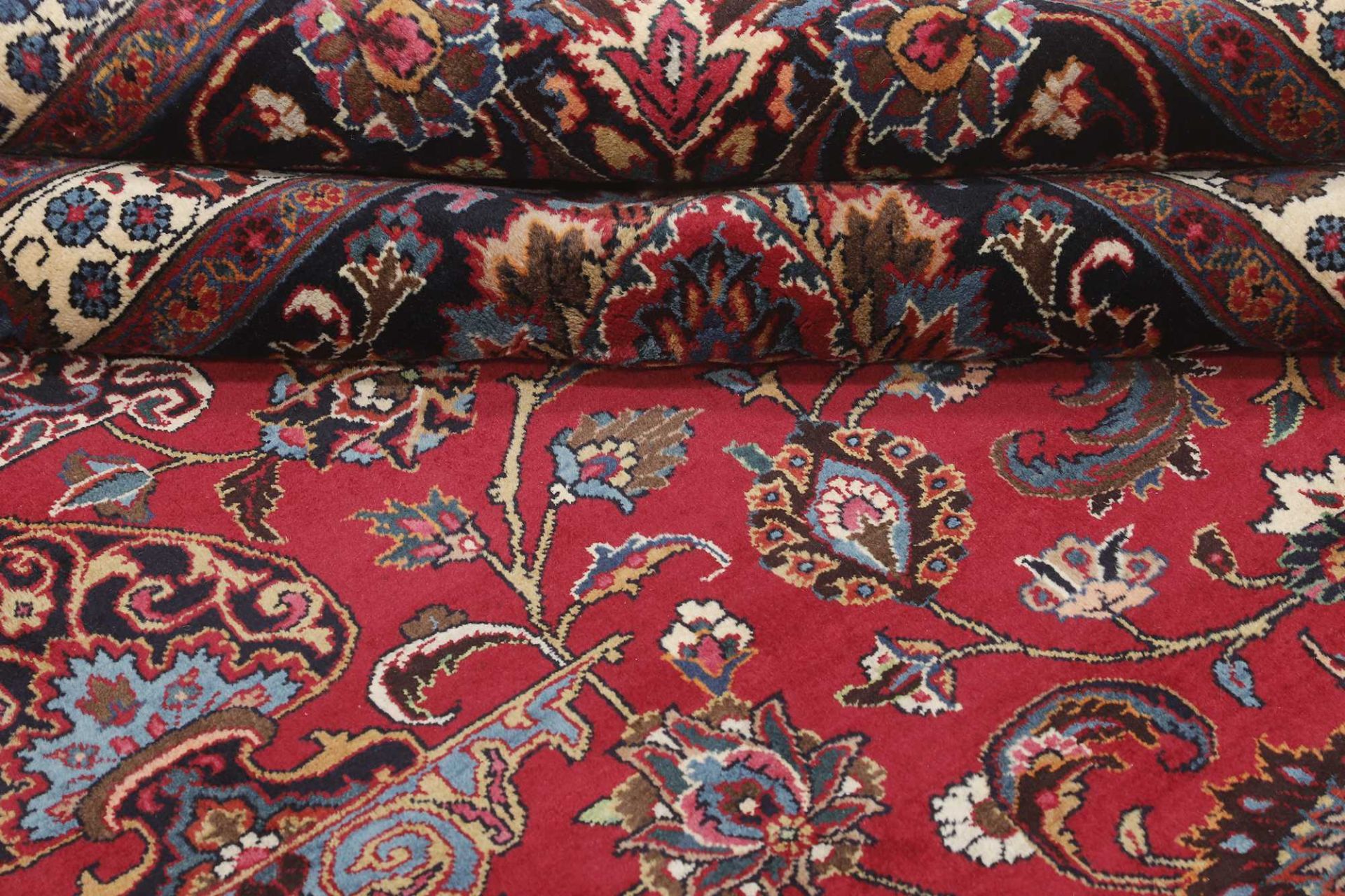 Handgeknüpfter Mashhad Perserteppich 348 × 486 cm
