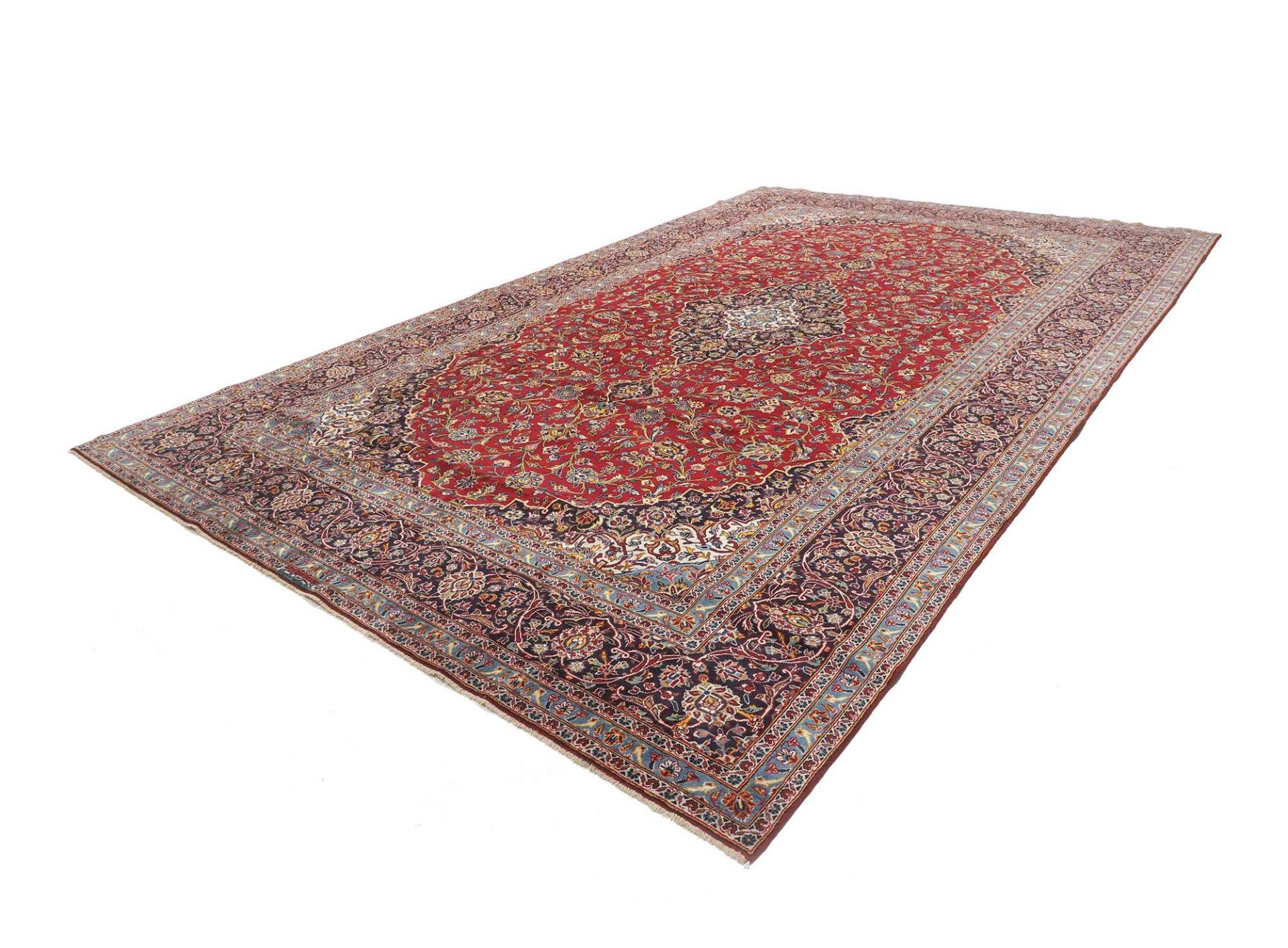 Handgeknüpfter Kashan Perserteppich 311 × 502 cm