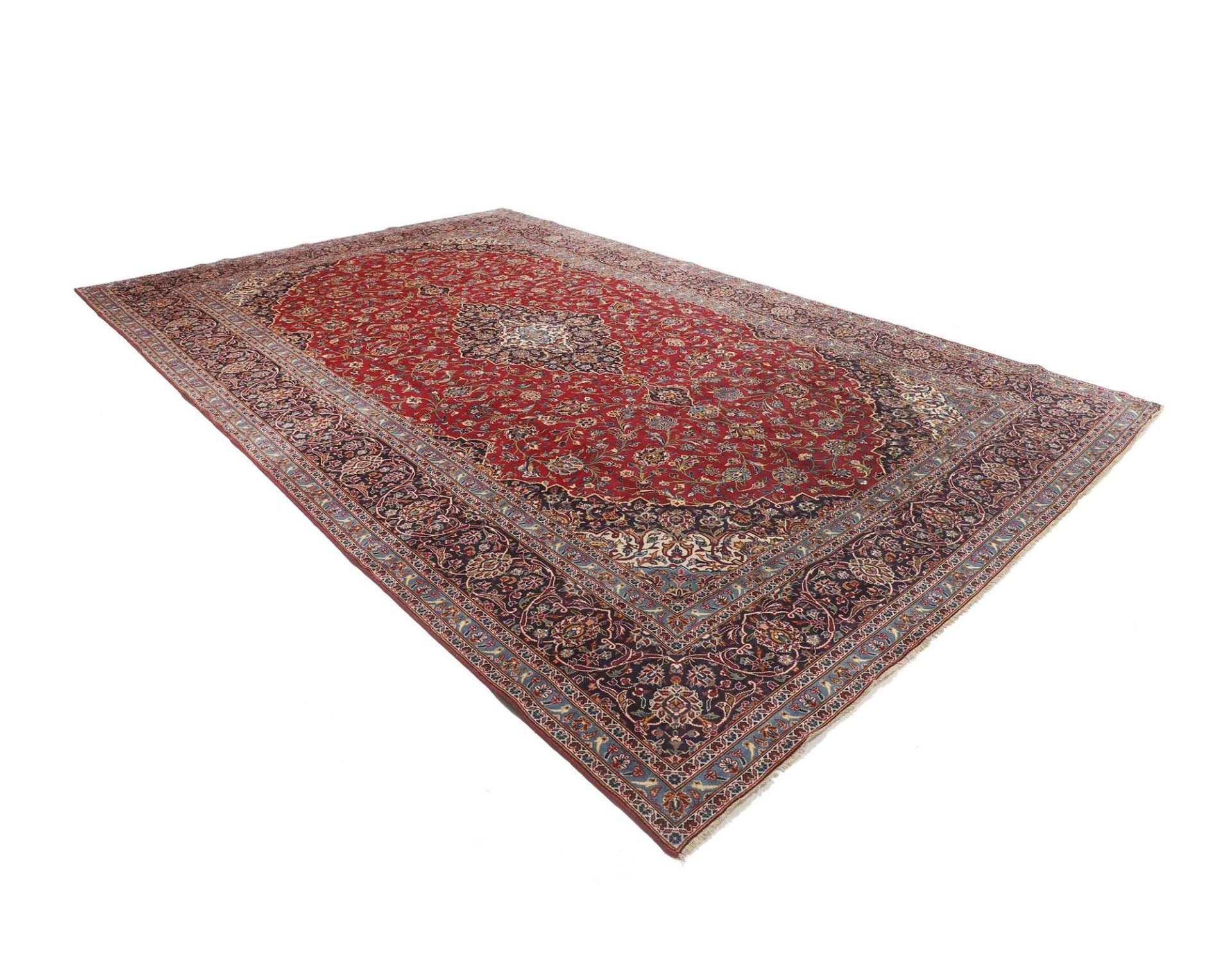 Handgeknüpfter Kashan Perserteppich 311 × 502 cm