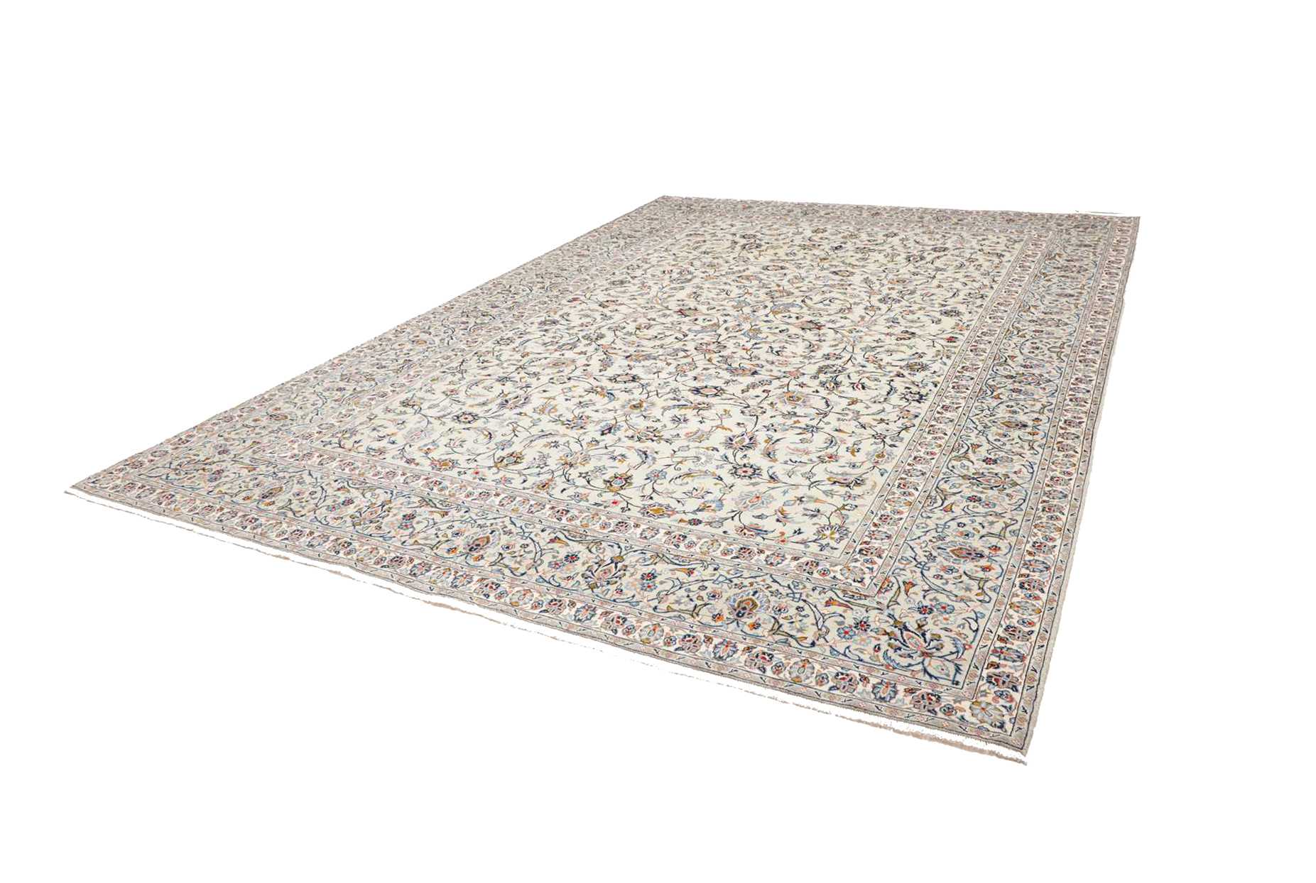 Handgeknüpfter Kashan Perserteppich, 311 × 441 cm, Wolle