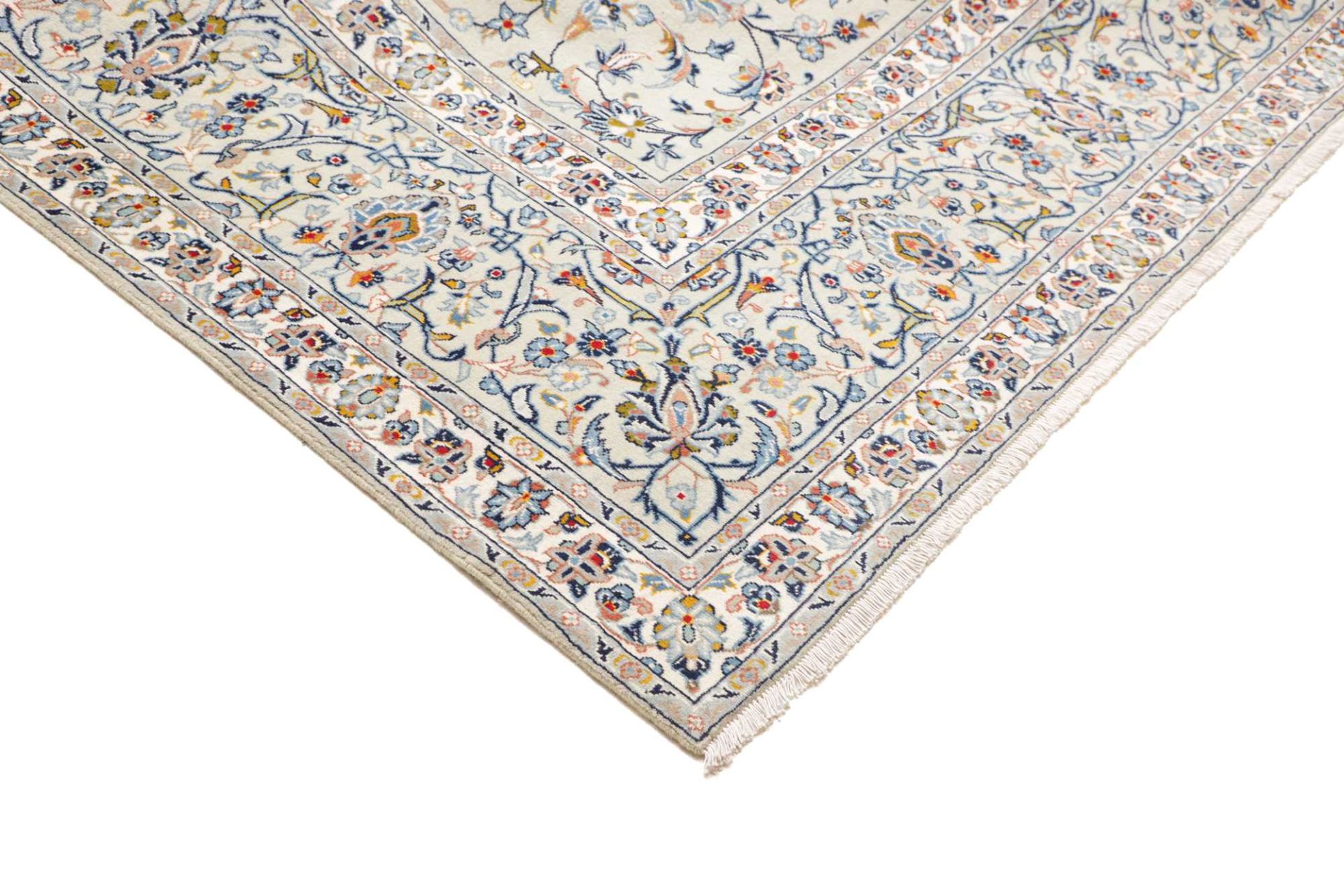 Handgeknüpfter Kashan Perserteppich, 311 × 441 cm, Wolle