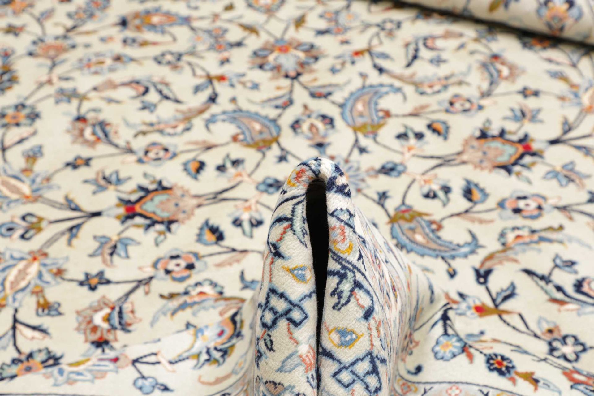 Handgeknüpfter Kashan Perserteppich, 311 × 441 cm, Wolle