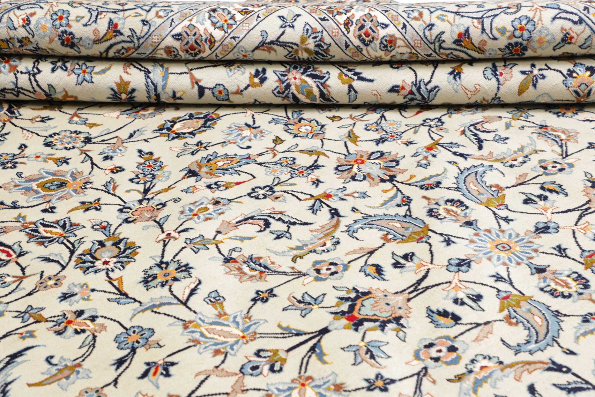 Handgeknüpfter Kashan Perserteppich, 311 × 441 cm, Wolle