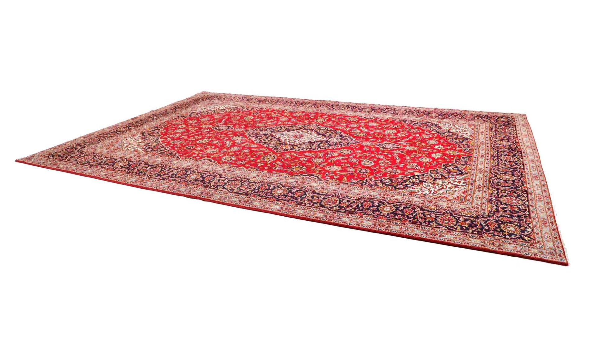 Kashan Perserteppich aus Iran, 301 × 451 cm