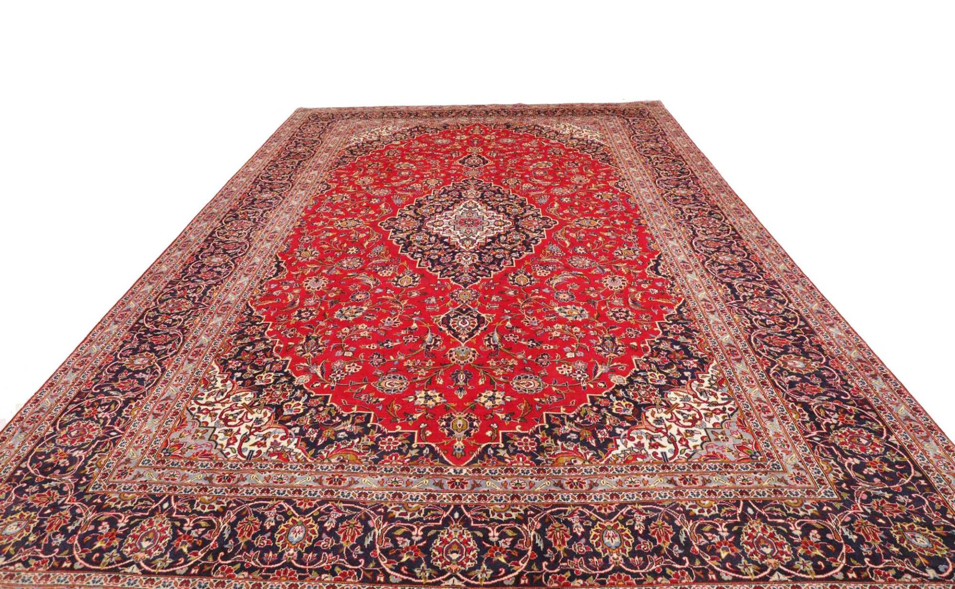 Kashan Perserteppich aus Iran, 301 × 451 cm