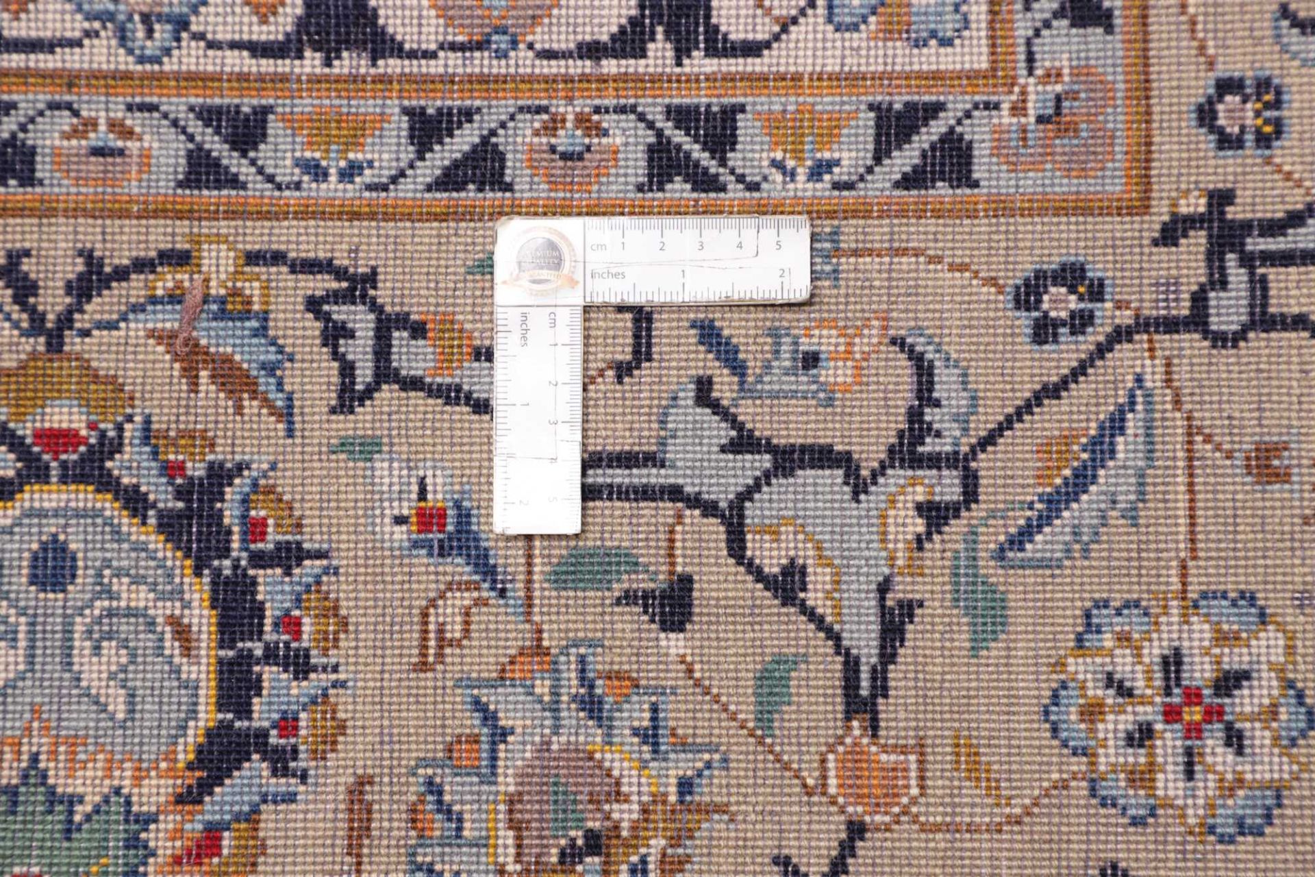 Handgeknüpfter Kashan Perserteppich, 311 × 424 cm, Wolle