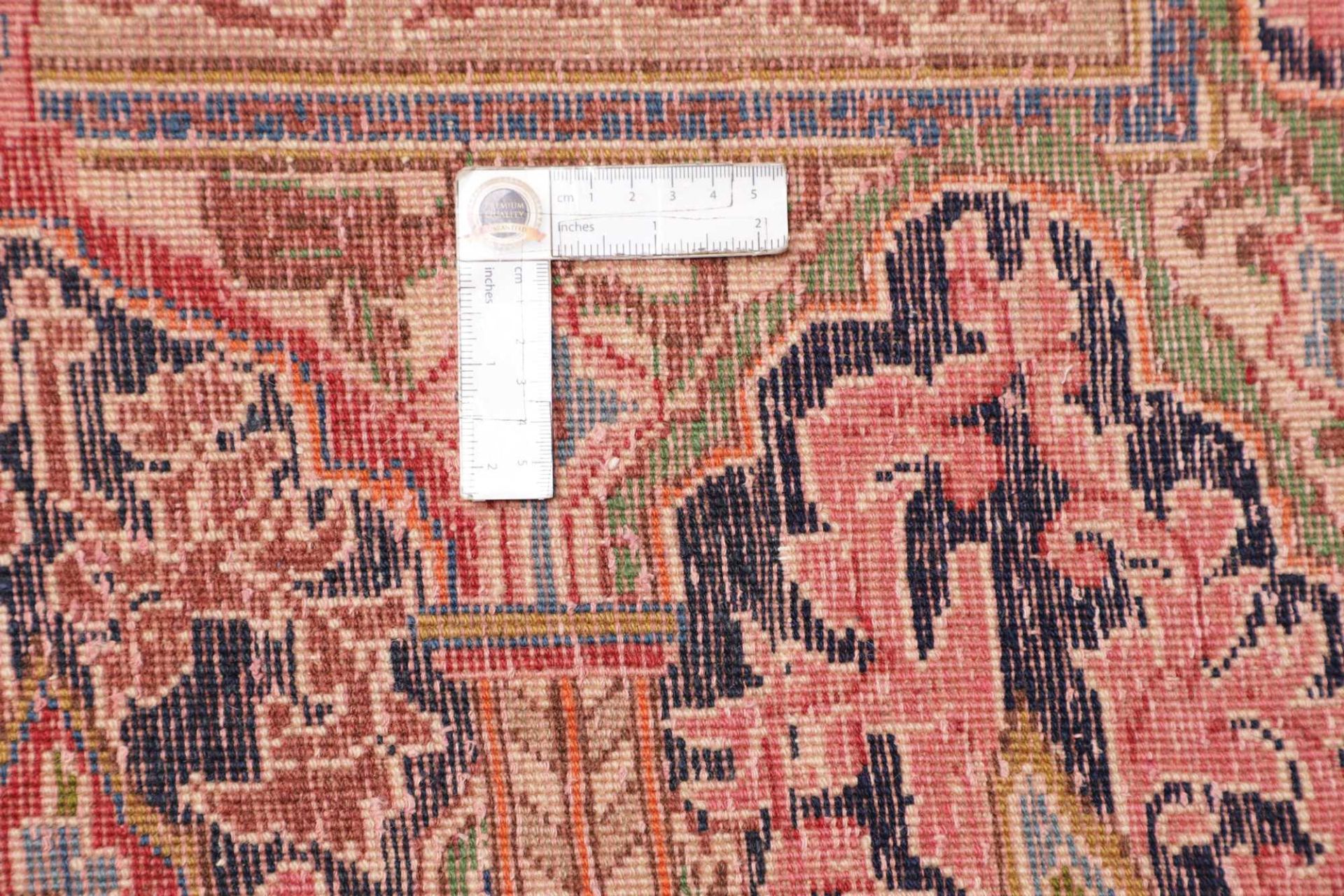 Handgeknüpfter Kashan Perserteppich, 301 × 436 cm, Wolle