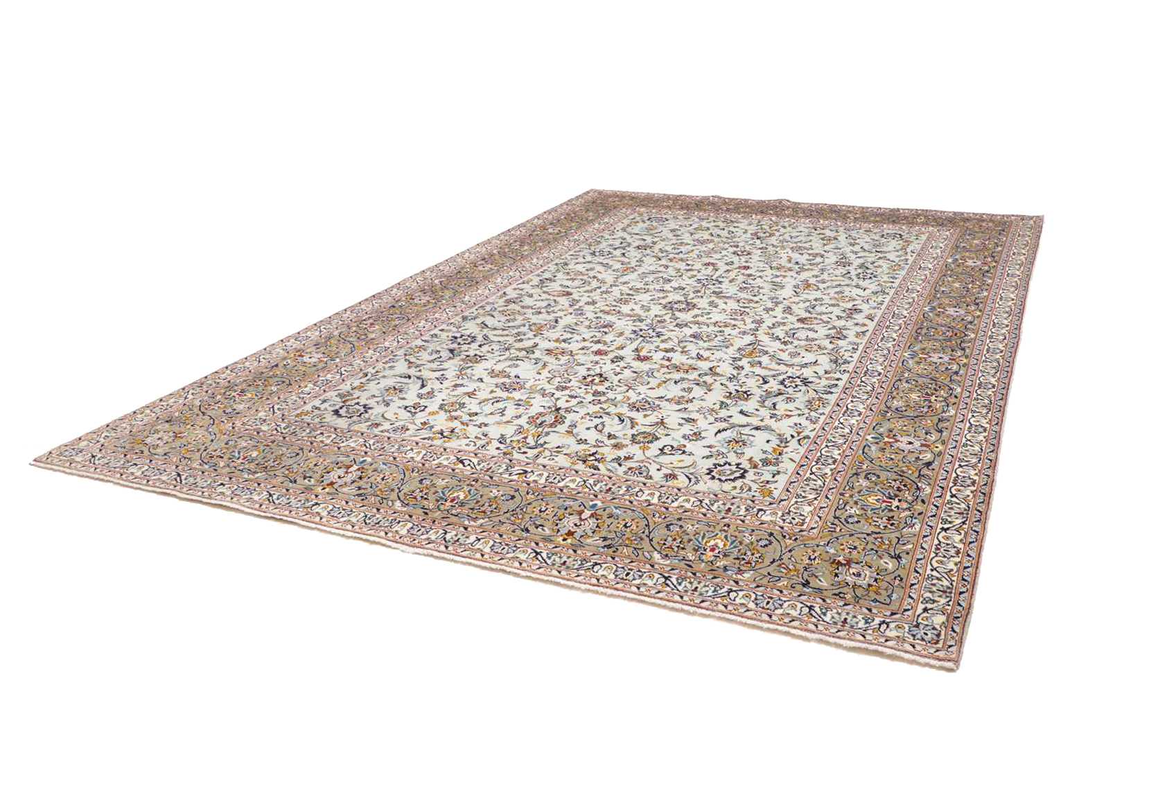 Kashan Perserteppich 301 × 427 cm aus Wolle, handgeknüpft