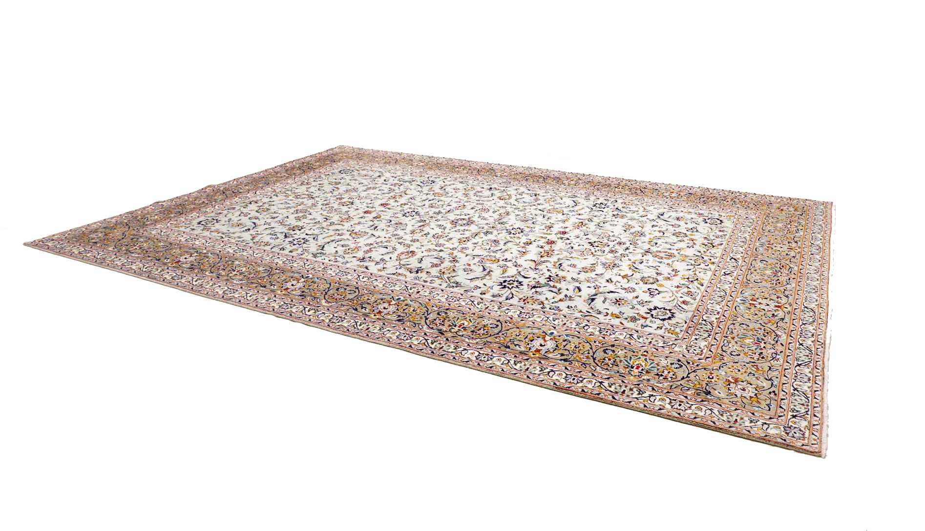 Kashan Perserteppich 301 × 427 cm aus Wolle, handgeknüpft
