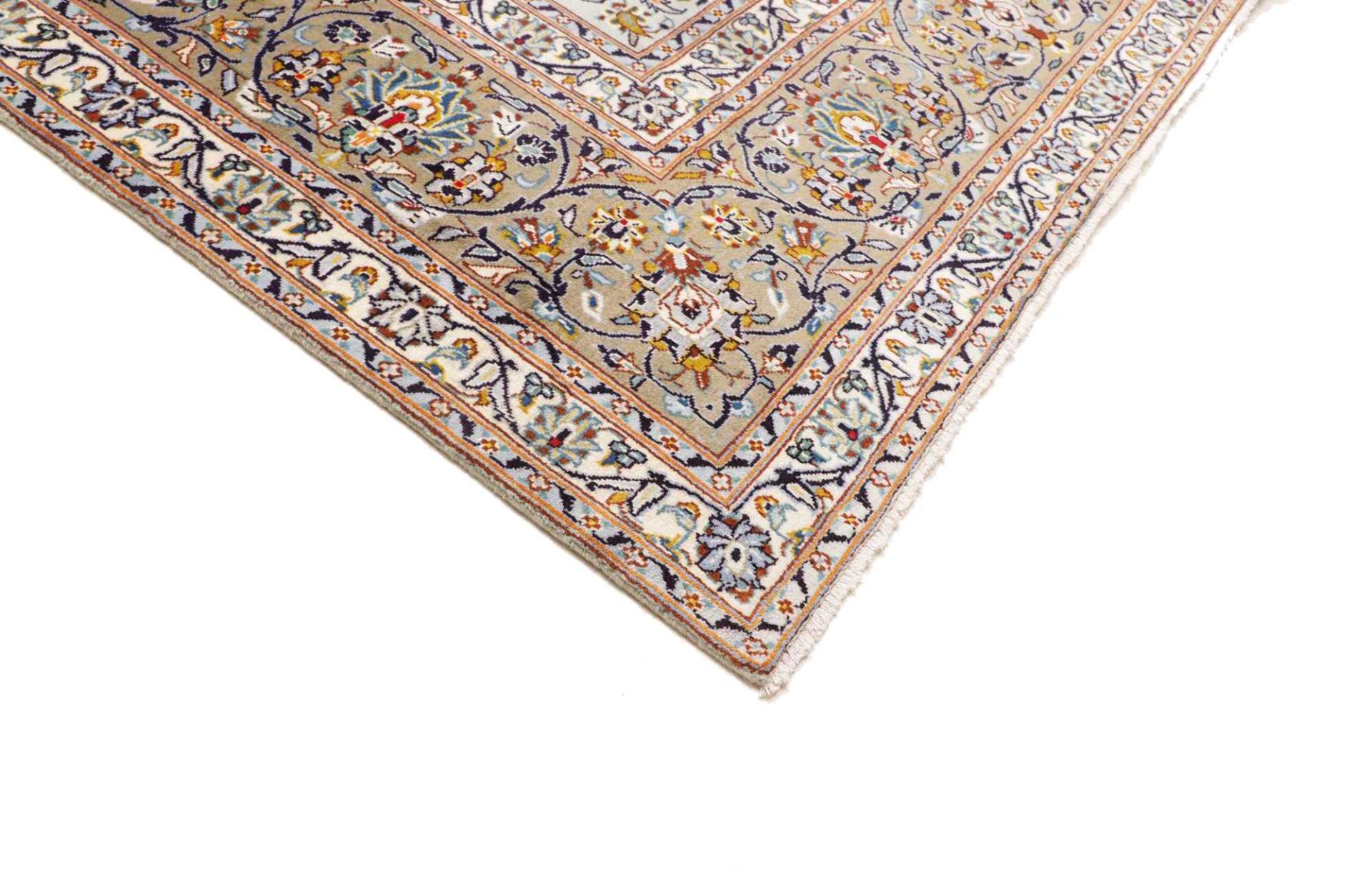 Kashan Perserteppich 301 × 427 cm aus Wolle, handgeknüpft