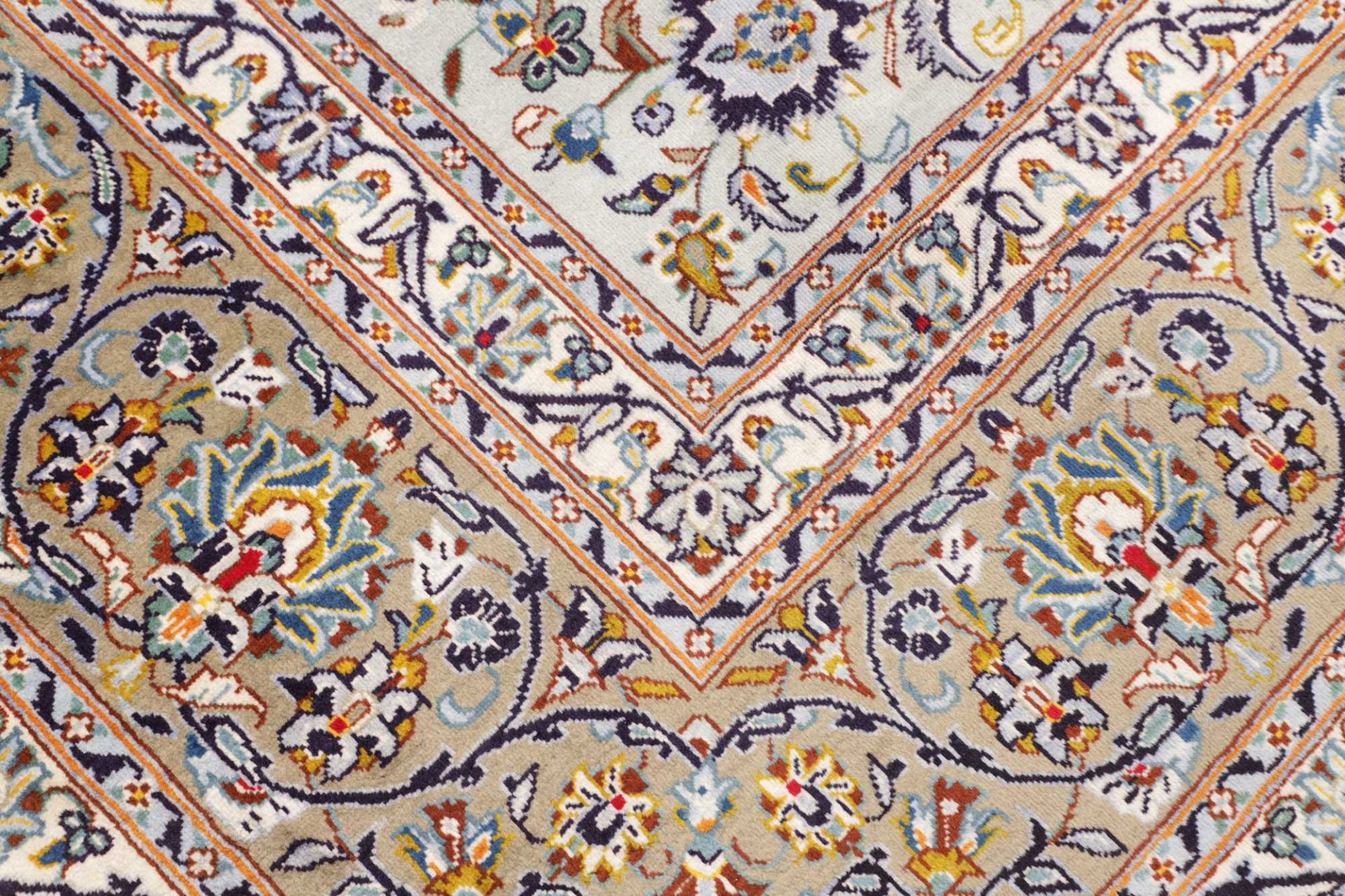 Kashan Perserteppich 301 × 427 cm aus Wolle, handgeknüpft