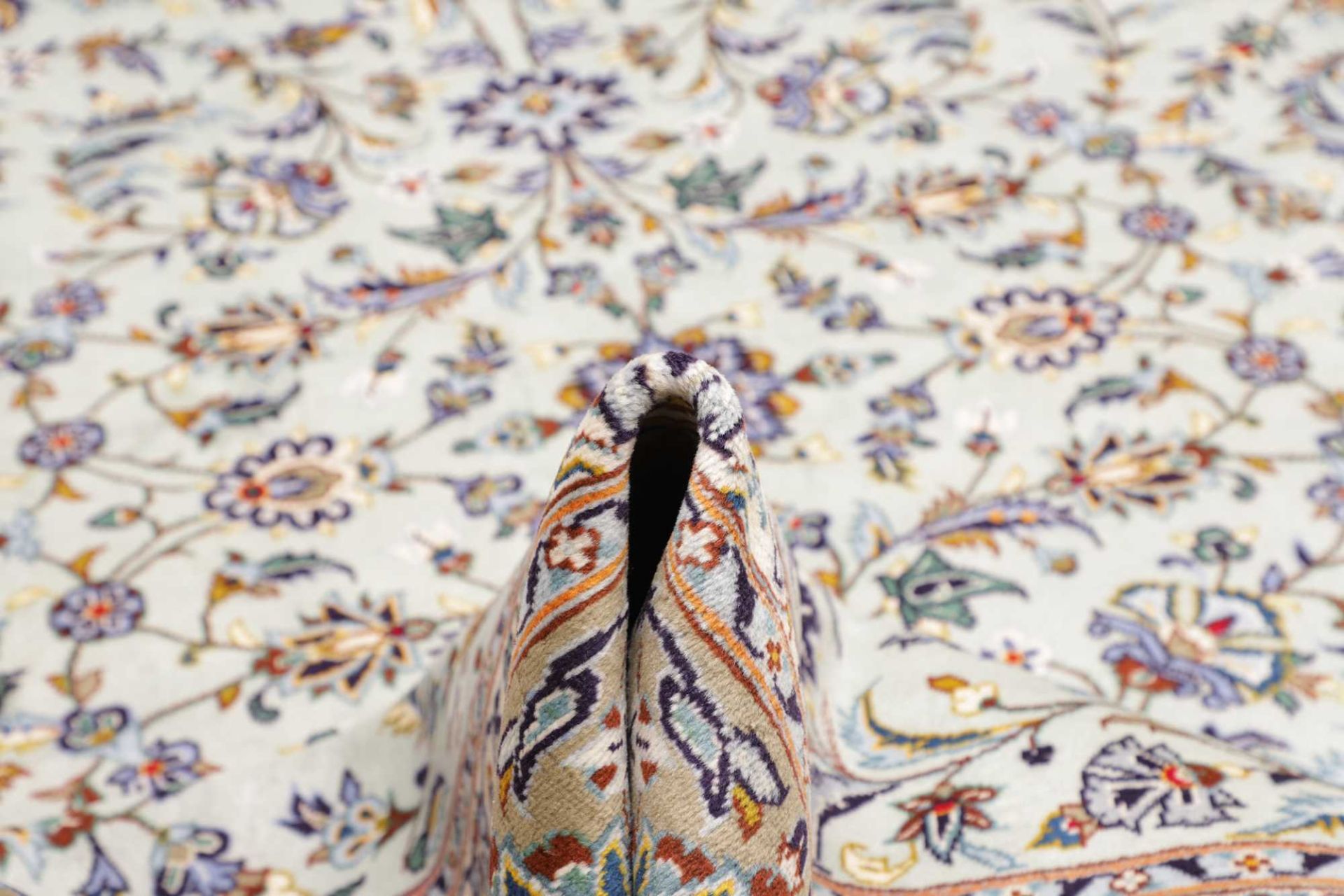 Kashan Perserteppich 301 × 427 cm aus Wolle, handgeknüpft