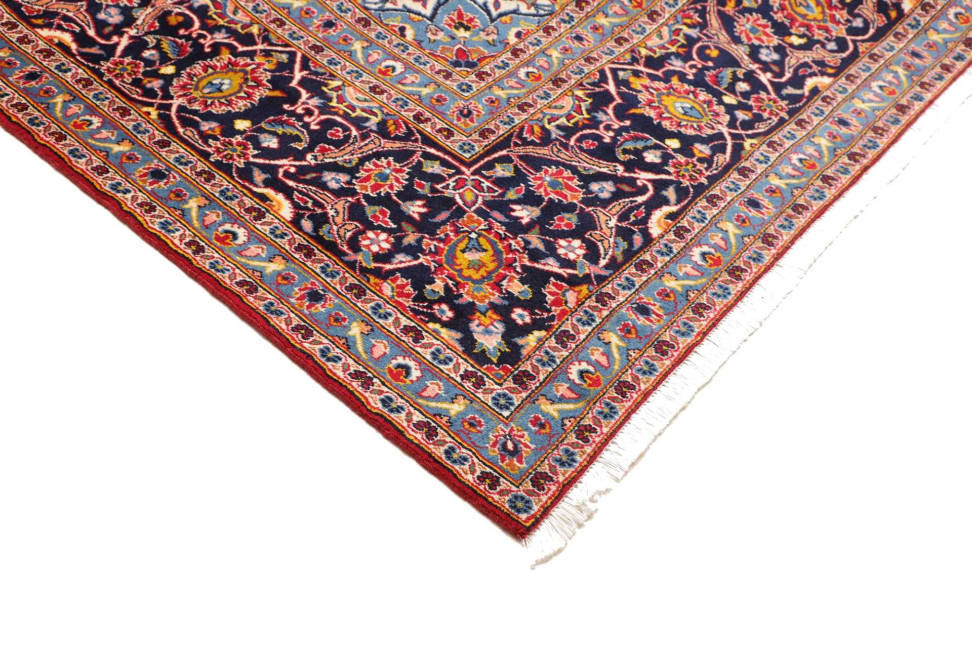 Kashan Perserteppich 301 × 424 cm aus Wolle, handgeknüpft