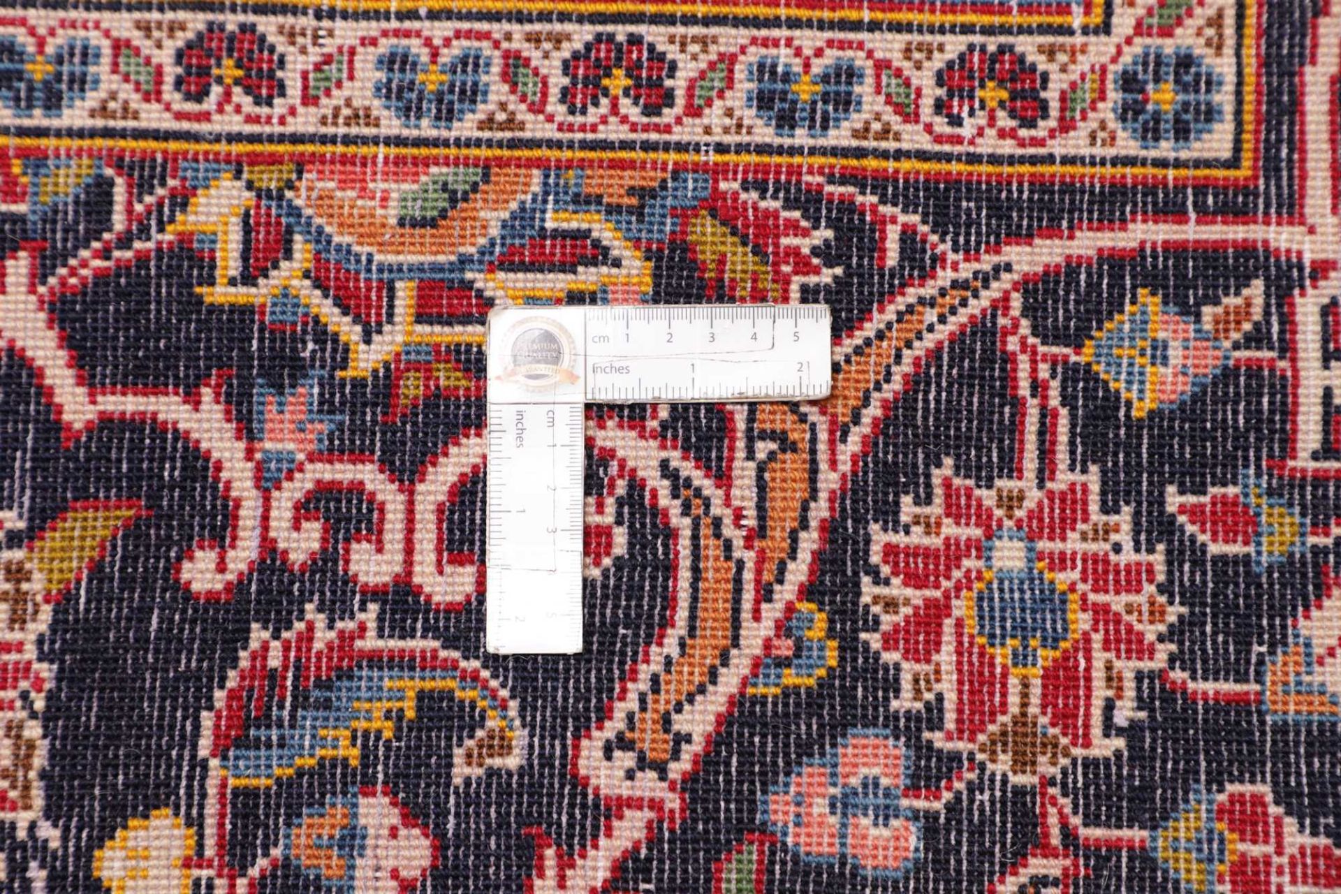 Kashan Perserteppich 301 × 424 cm aus Wolle, handgeknüpft